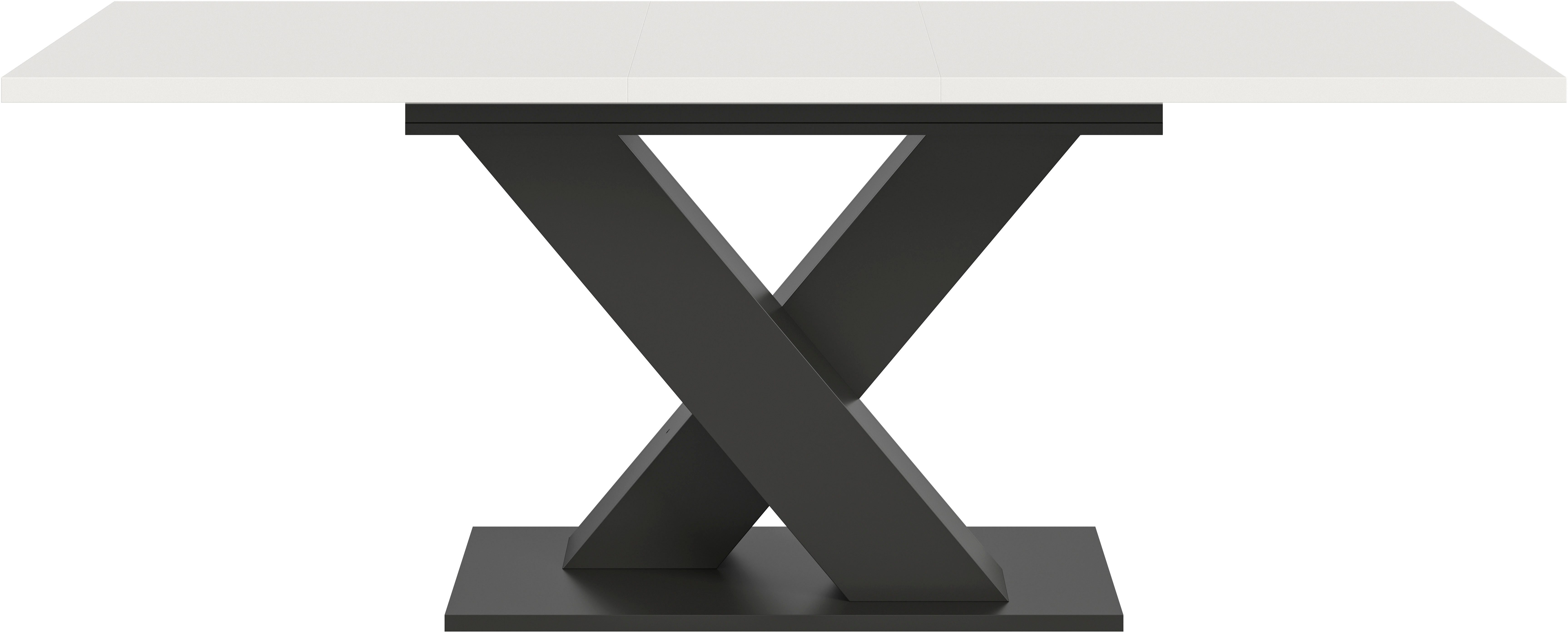 INOSIGN Eettafel Motus, uitschuifbaar 150 - 190 cm, inclusief 40 cm inlegplaat