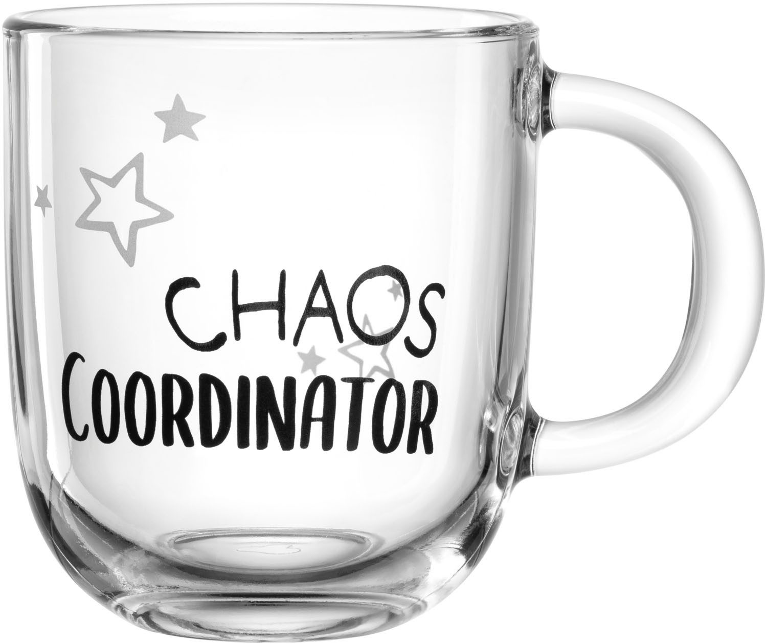 LEONARDO Kopje Beker "CHAOS COORDINATOR", 4-delig set, UFFICIO (set, 4-delig) koffie & thee wit