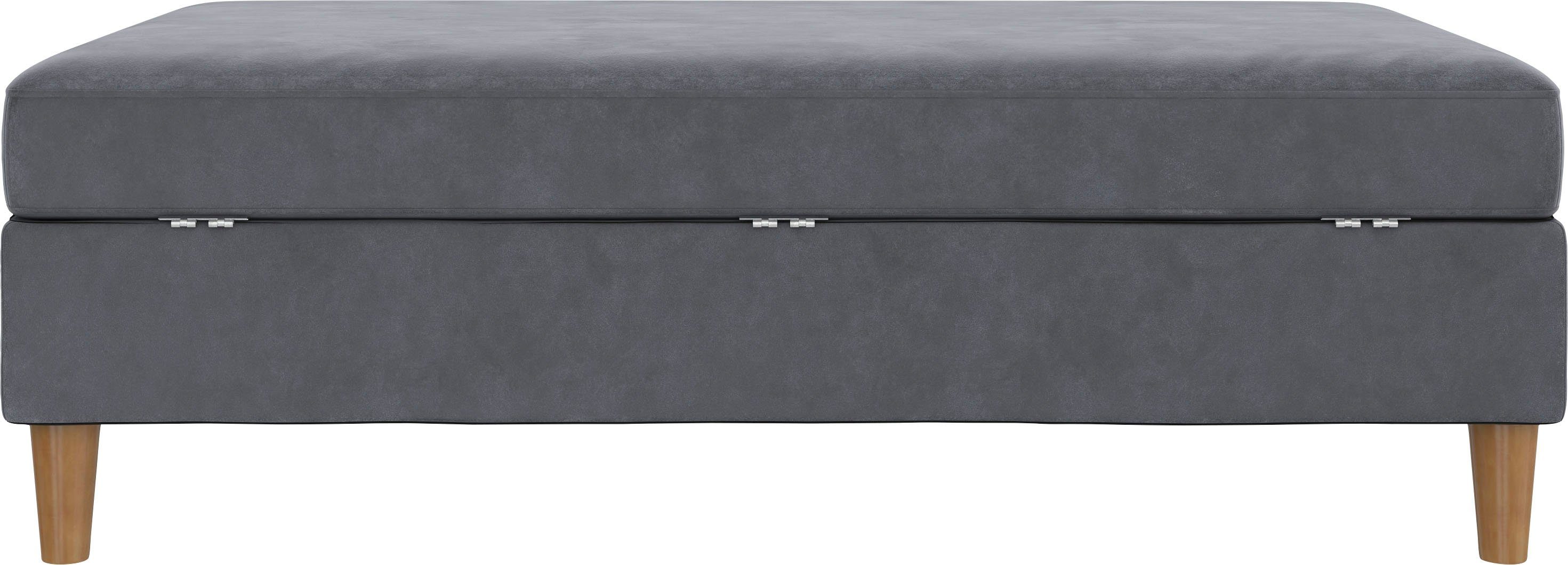 Dorel Home Hocker met bergruimte Lilly met bergruimte, vrij in ruimte plaatsbaar, zithoogte 43 cm (1 stuk)