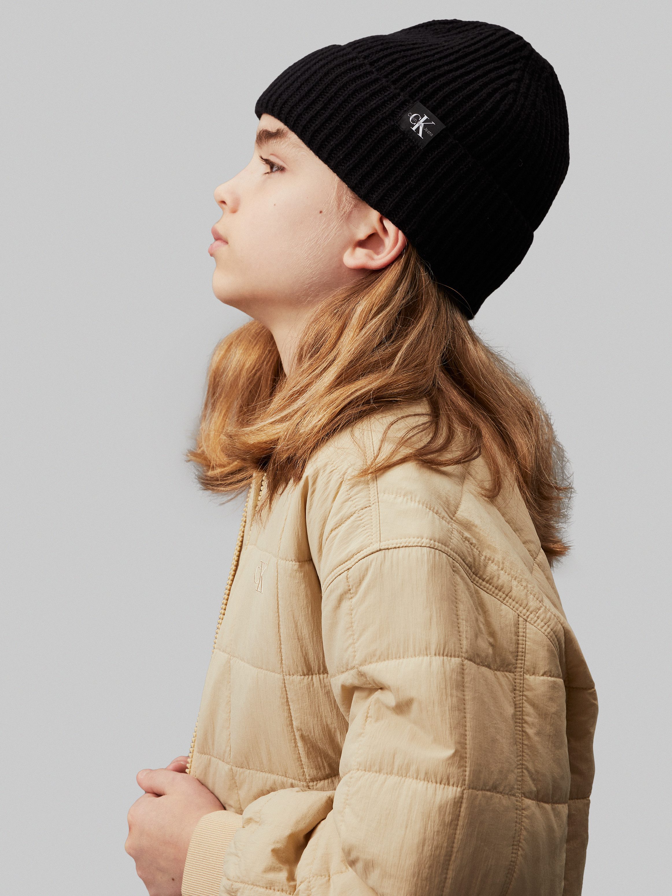 Calvin Klein Beanie met monogramlabel