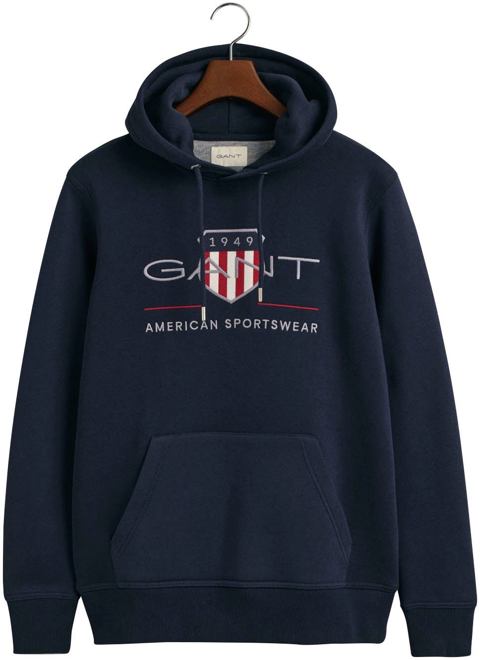 Gant Hoodie REG ARCHIVE SHIELD HOODIE met modieuze logo-borduursel op de borst