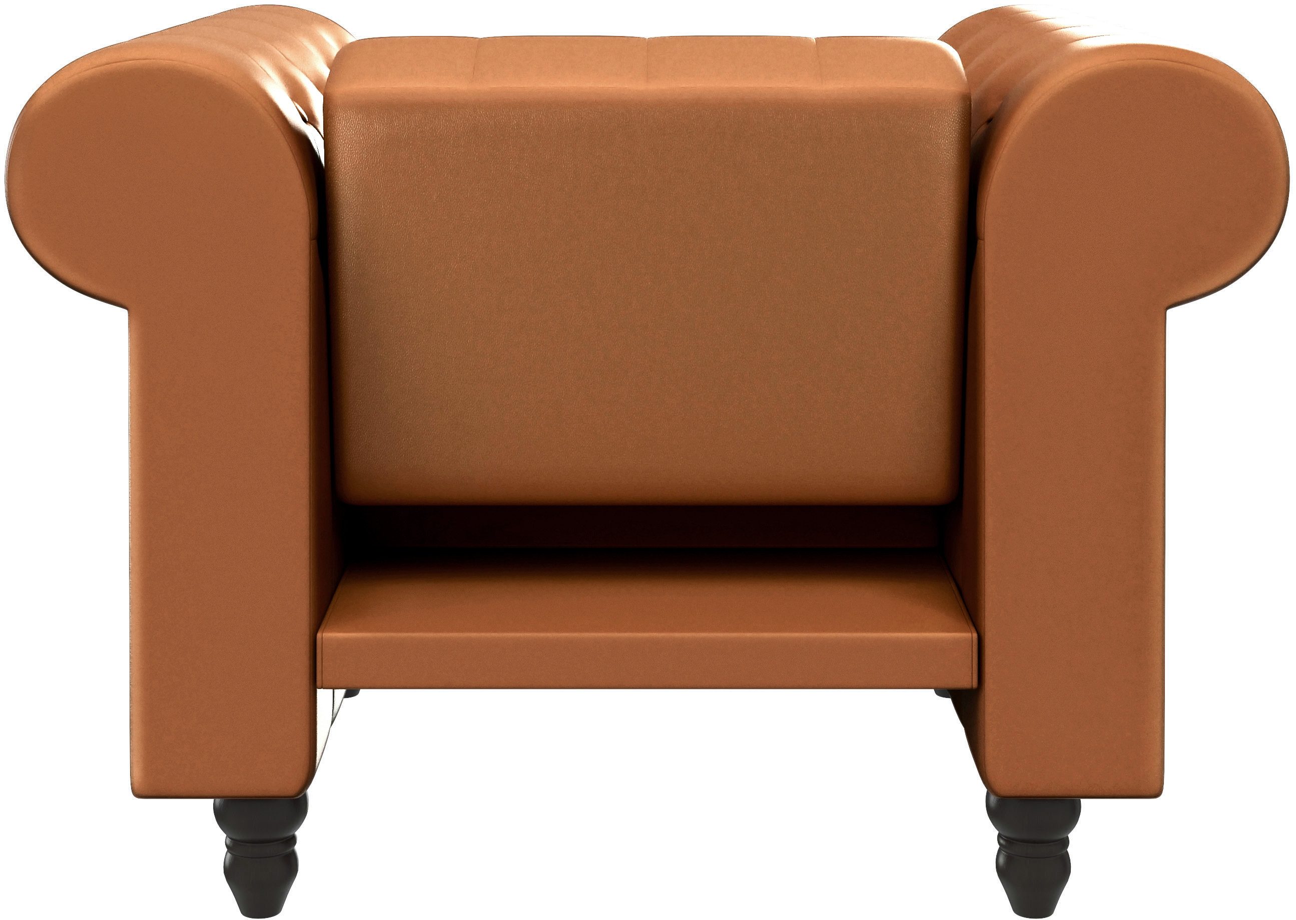 Dorel Home Chesterfield-fauteuil Felix met rugleuning 3-voudig verstelbaar, benen massief hout, zithoogte 46 cm