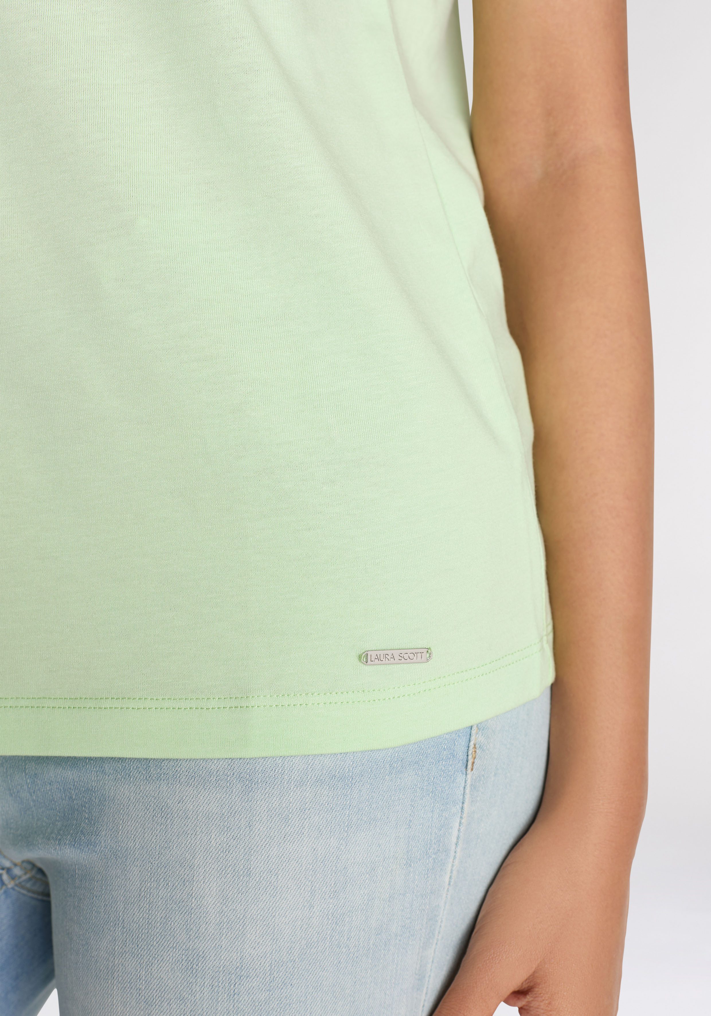 Laura Scott T-shirt in moderne kleuren (4-delig 4-delige set)