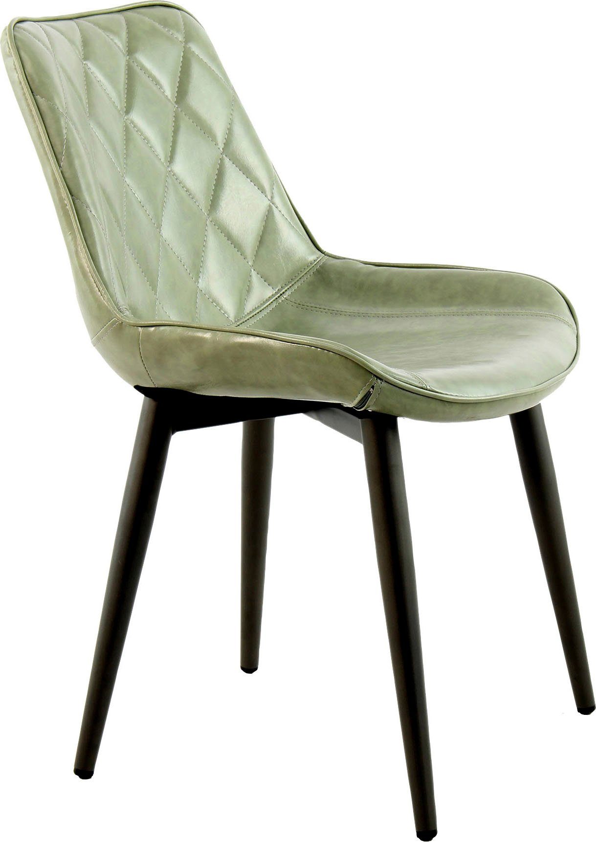 Kayoom Stoel Cecil 110 2-delige set, moderne kleuren, rugleuning met stijlvol stikpatroon