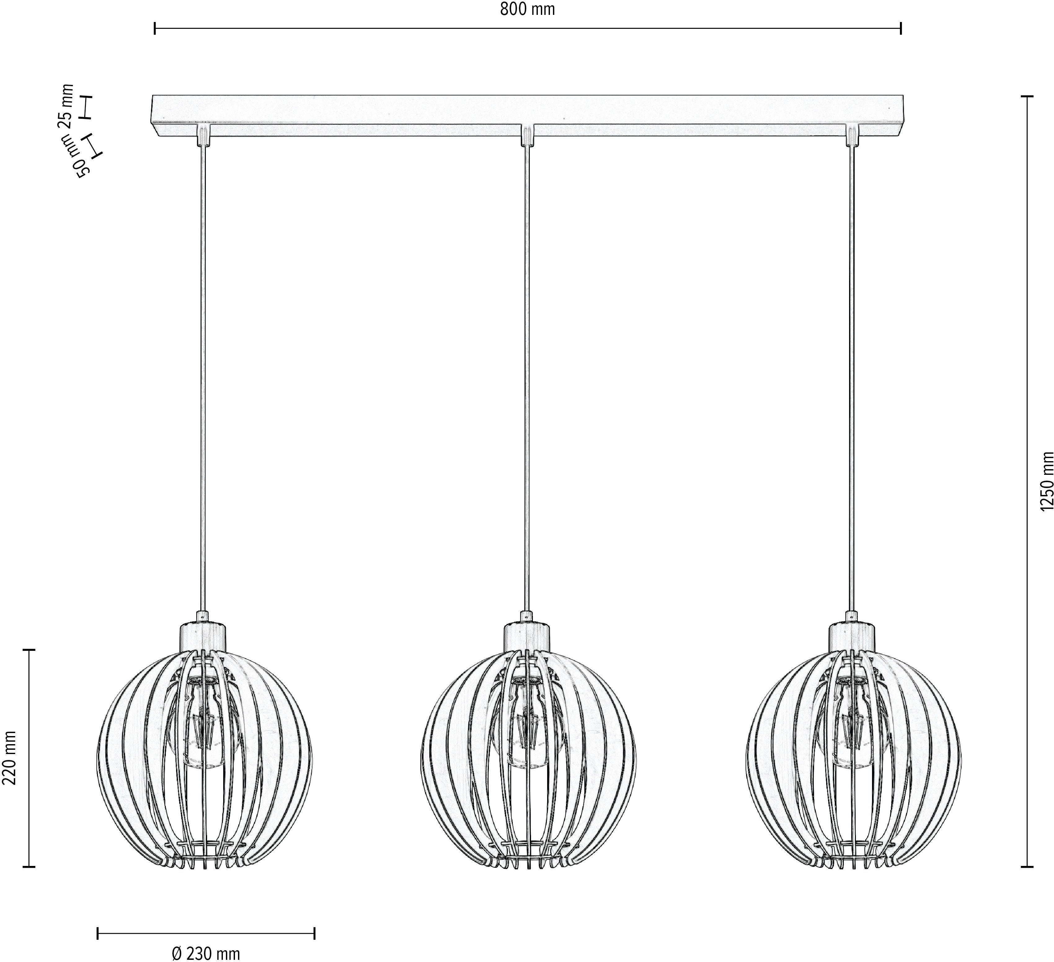 OTTO products Hanglamp Maara Natuurlijke product van multiplex met FSC®-certificaat, Made in Europe