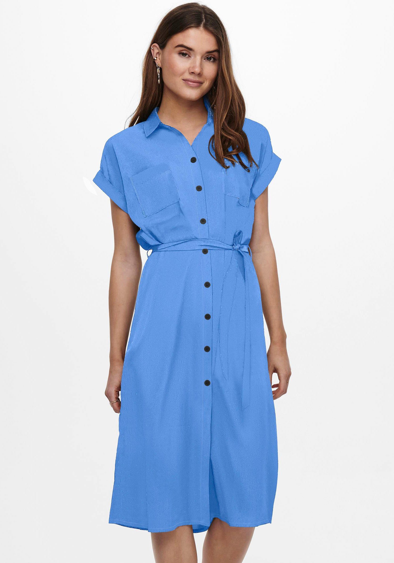 Only Jurk met overhemdkraag ONLHANNOVER S-S SHIRT DRESS