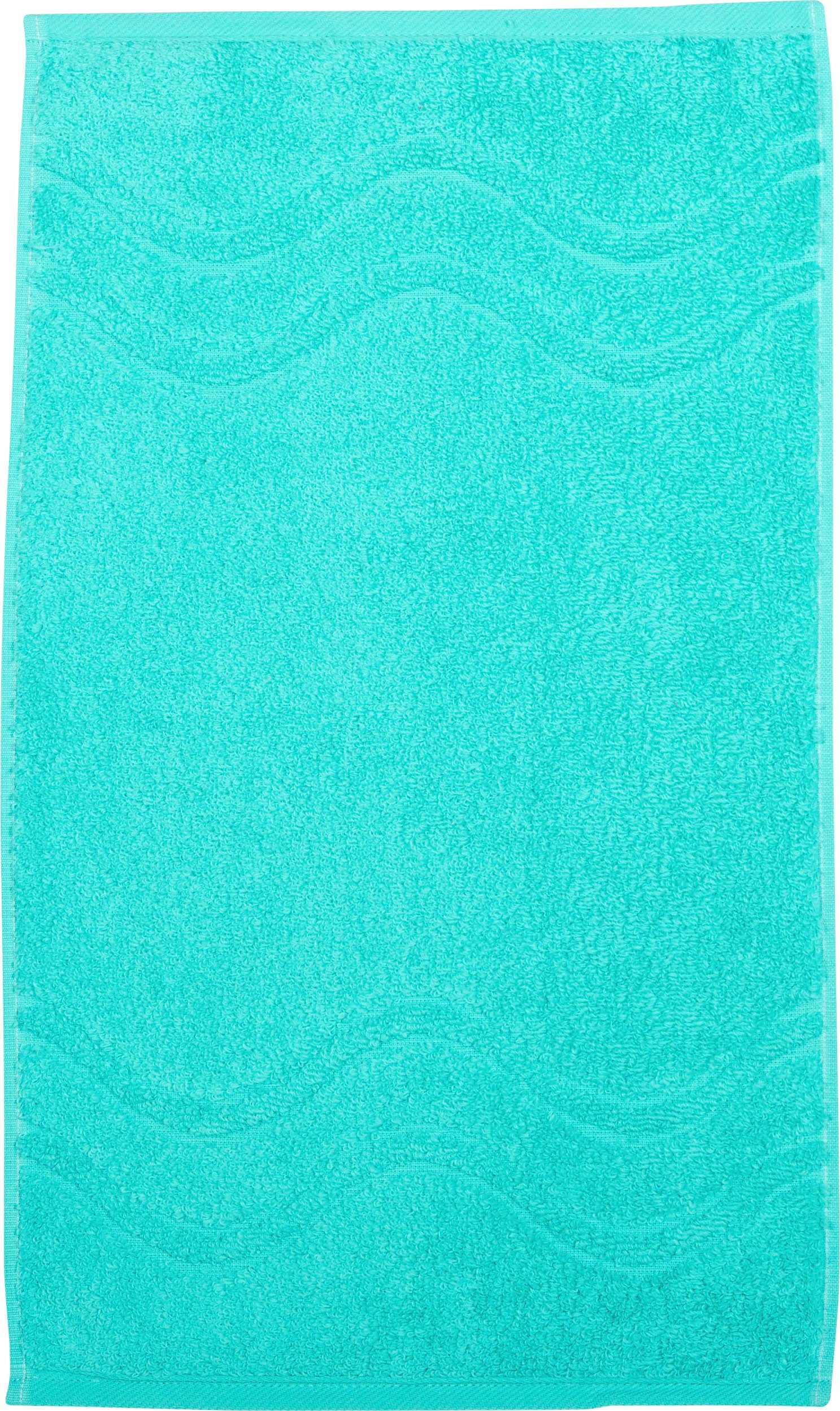 ROSS Gastendoek Cashmere feeling met golven-randdessin (6-delig)