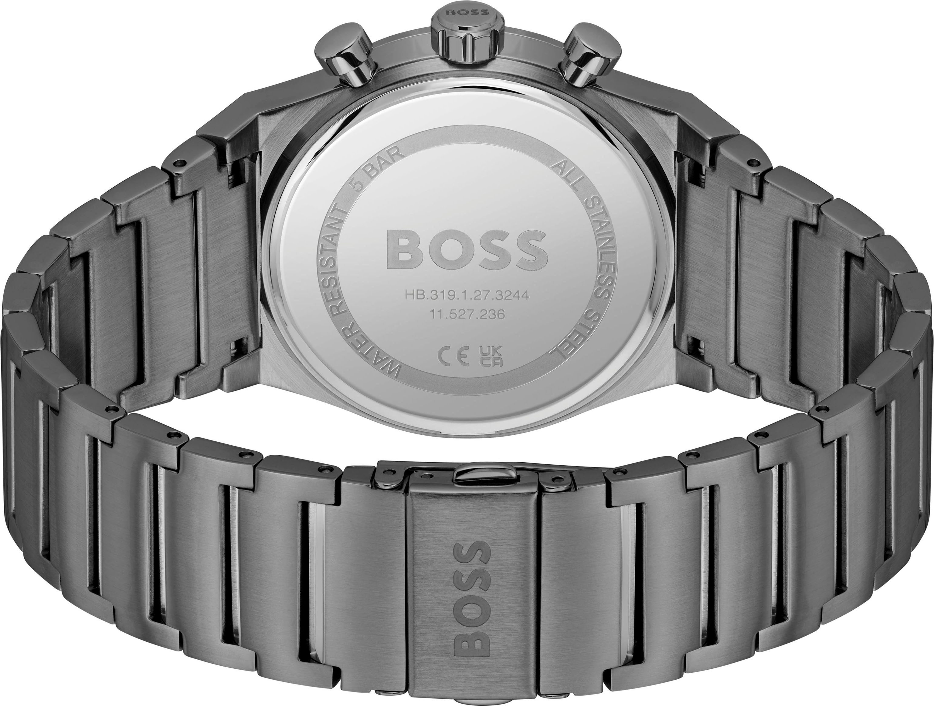 Boss Chronograaf CANDOR CHRONO Quartzhorloge, horloge, herrenuur, roestvrijstalen band, analoog, dag
