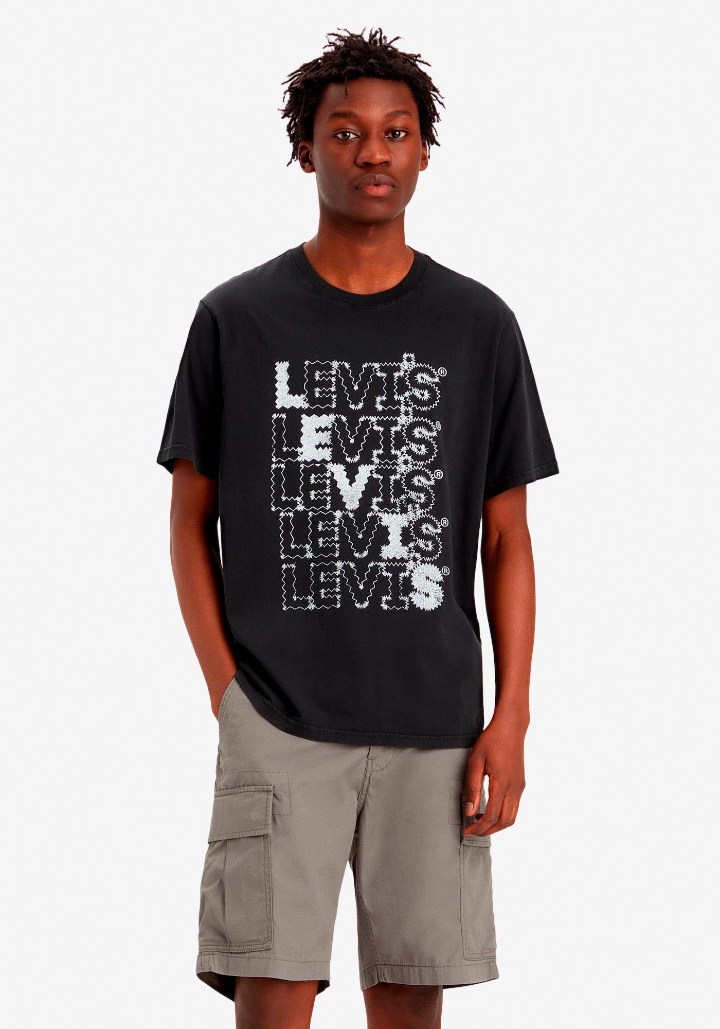Levi's Shirt met print SS RELAXED FIT TEE BLACKS