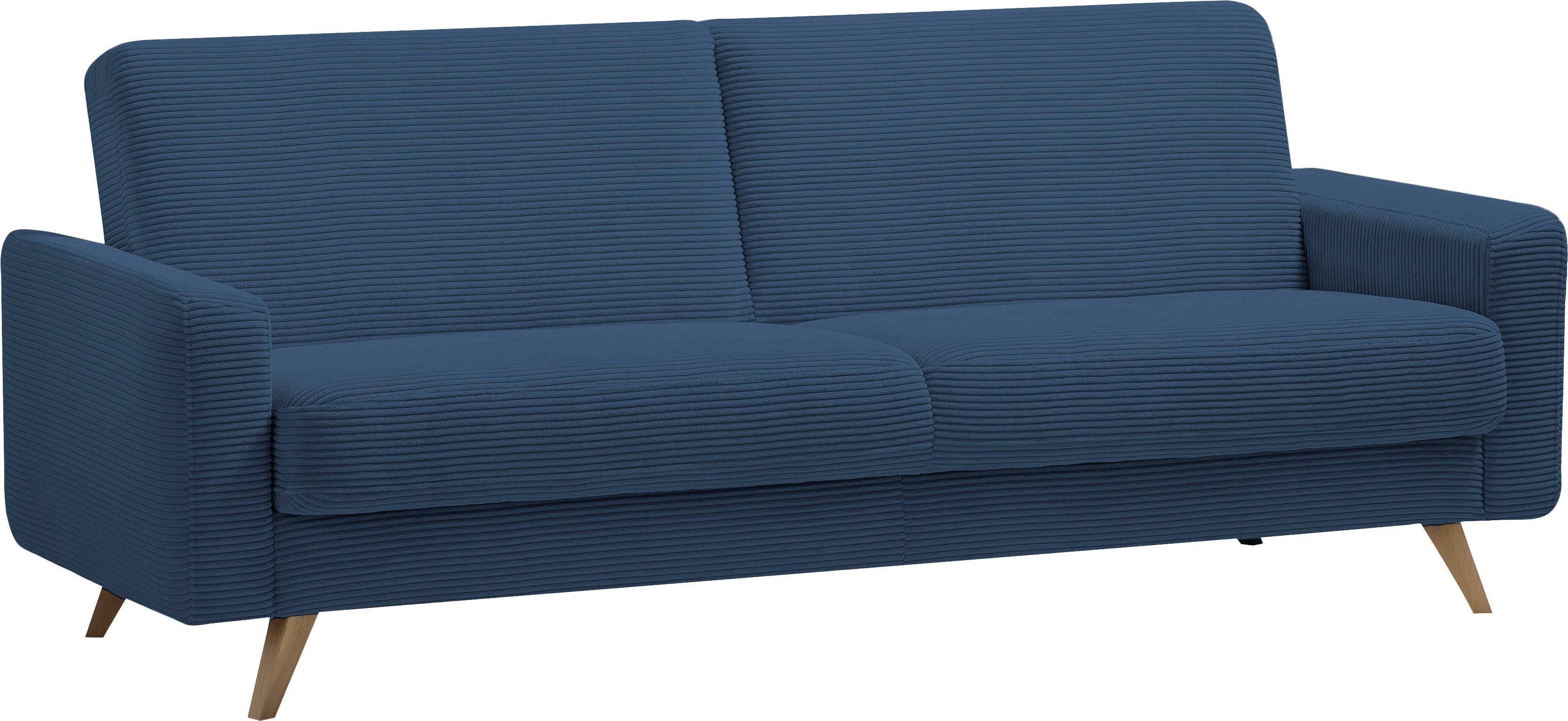 exxpo - sofa fashion 3-zitsbank Samso, elegant en comfortabel, actuele cord bekleding, kantelbank