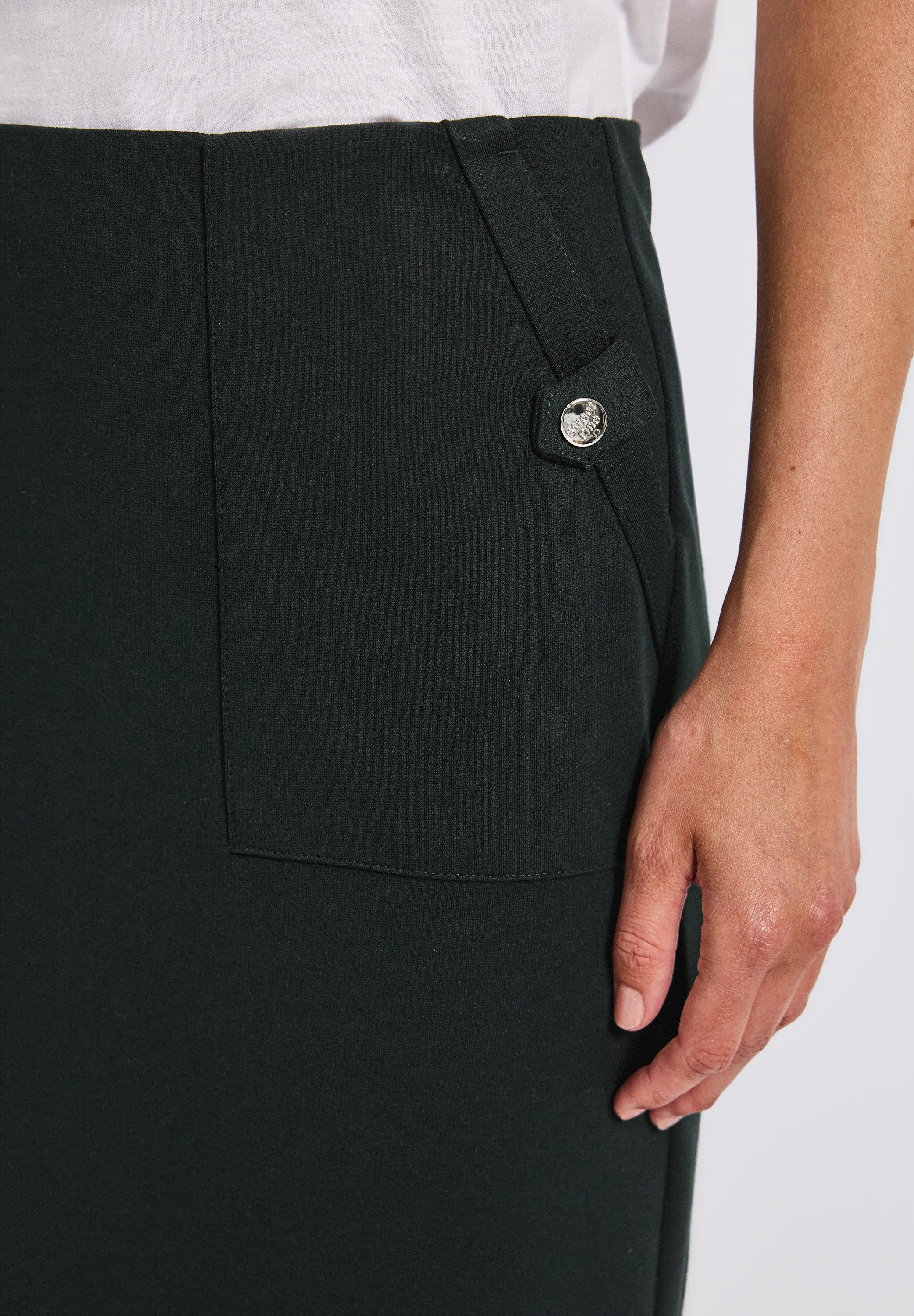 STREET ONE Minirok met knoopdetails