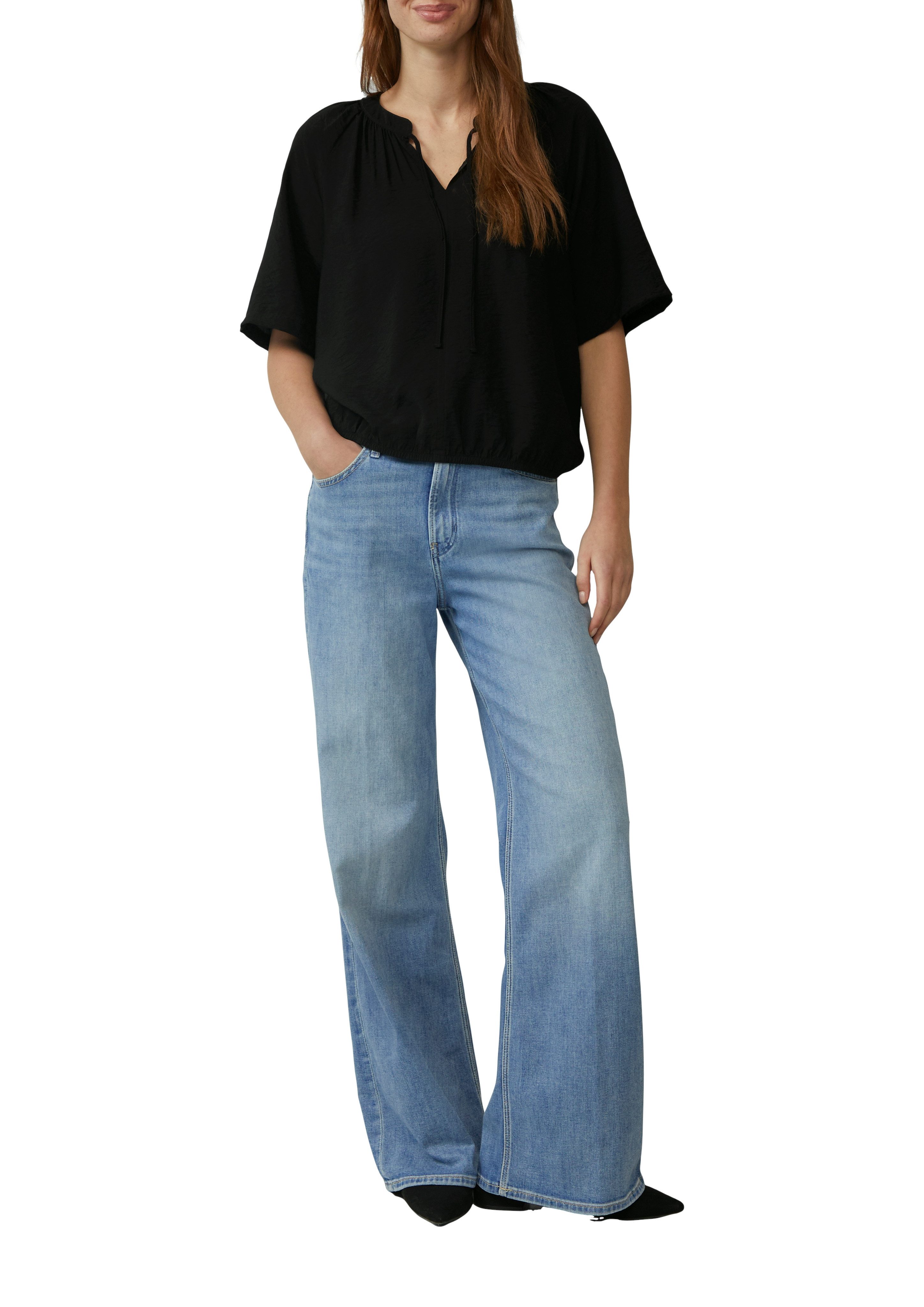 s.Oliver Blouse met korte mouwen met print all-over