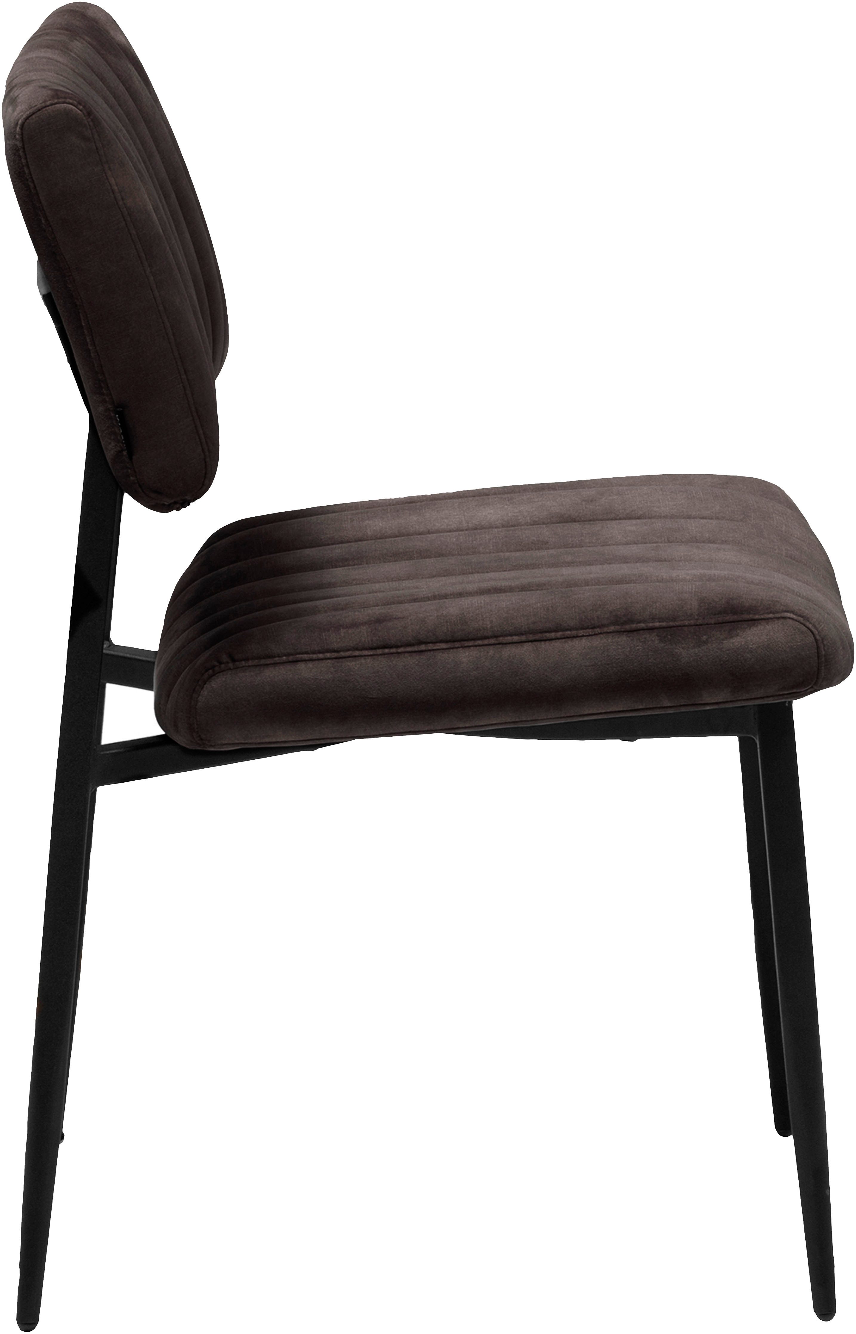 OMG Design Eetkamerstoel Ivan onderhoudsvriendelijk velvet bekleding, keukenstoel (set)