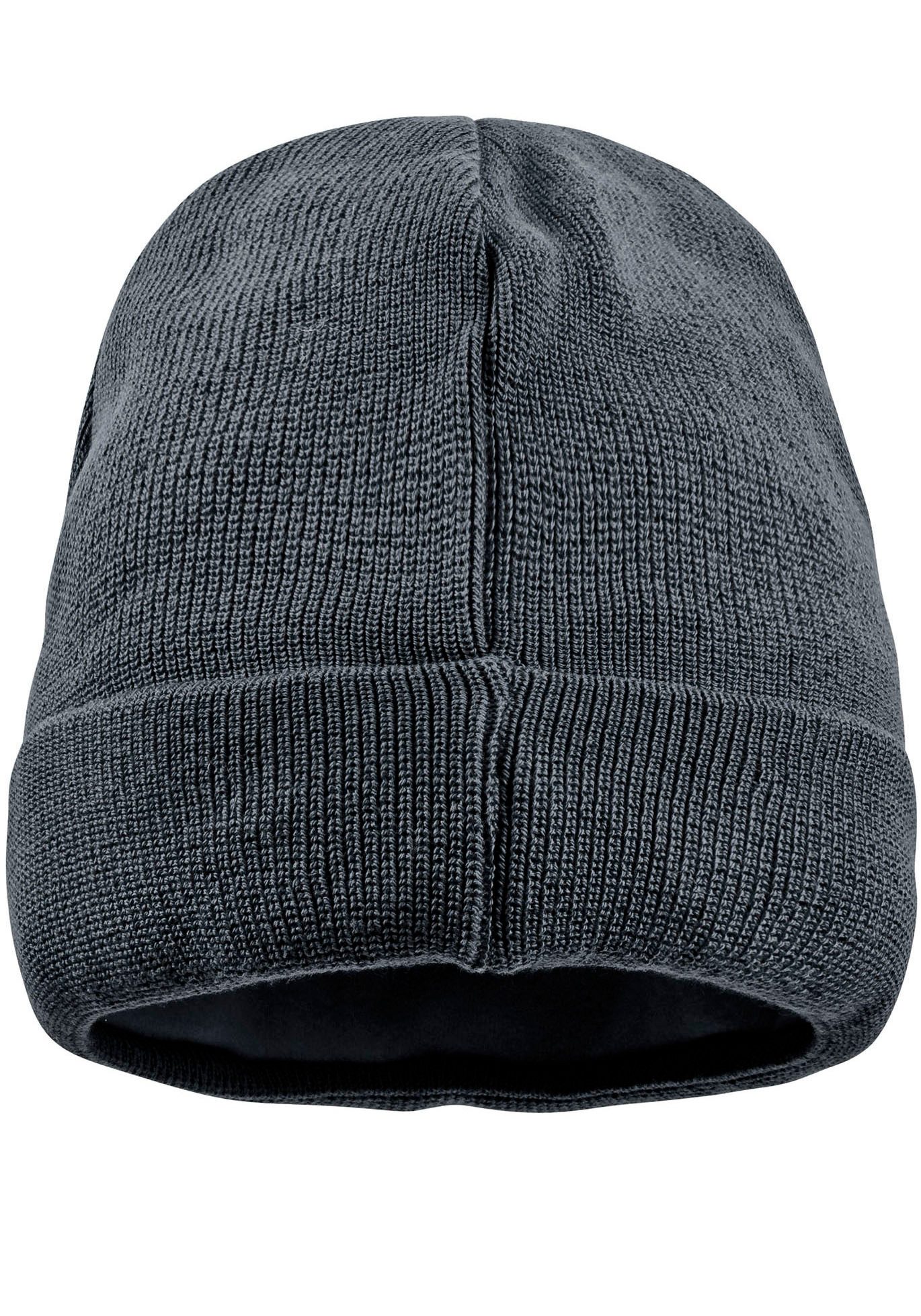 MAXIMO Beanie Gebreid, brede omslag, gevoerd, verwarmend, zacht, effen,
