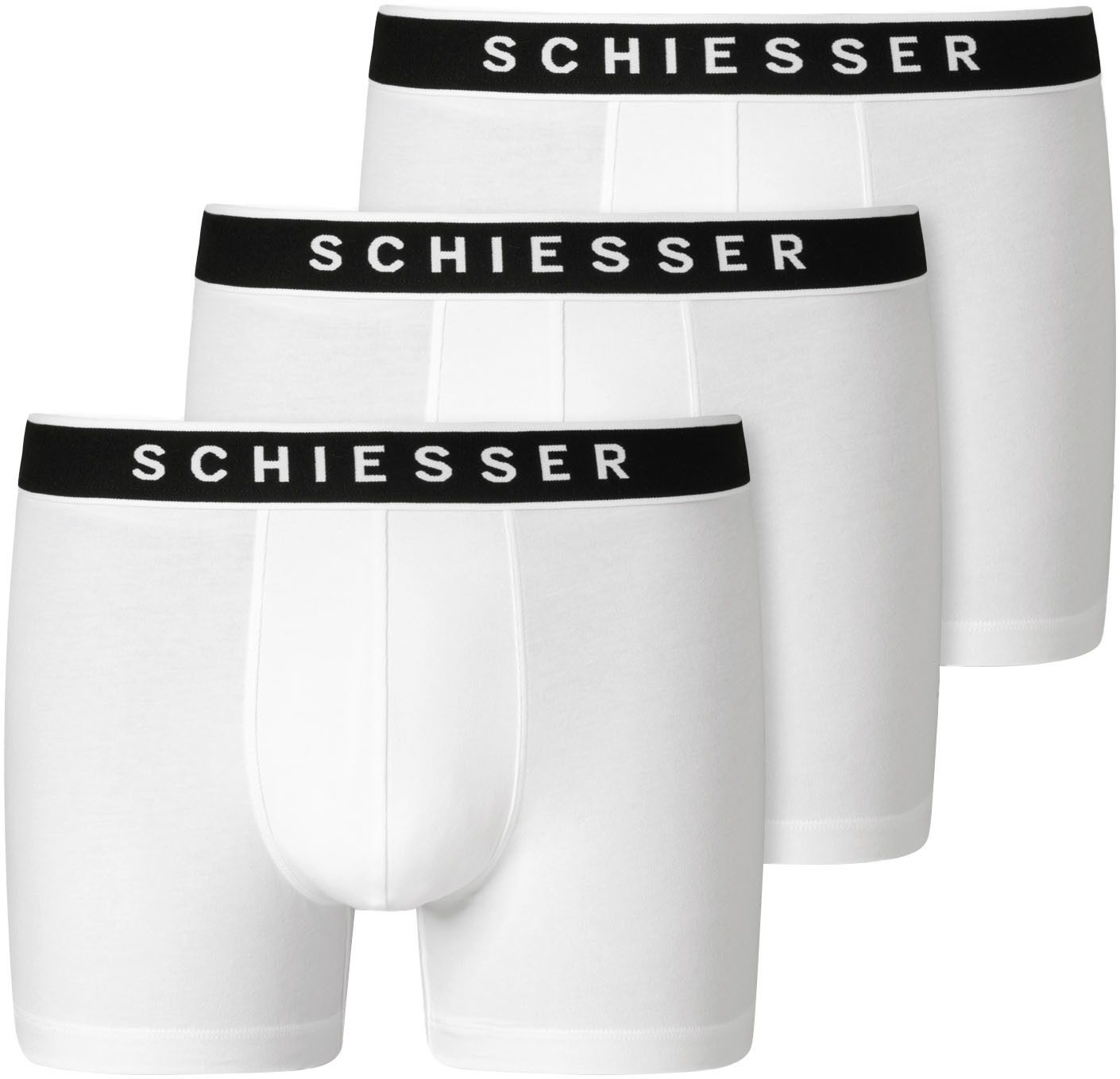 Schiesser Boxershorts 95-5 wit 3-pack