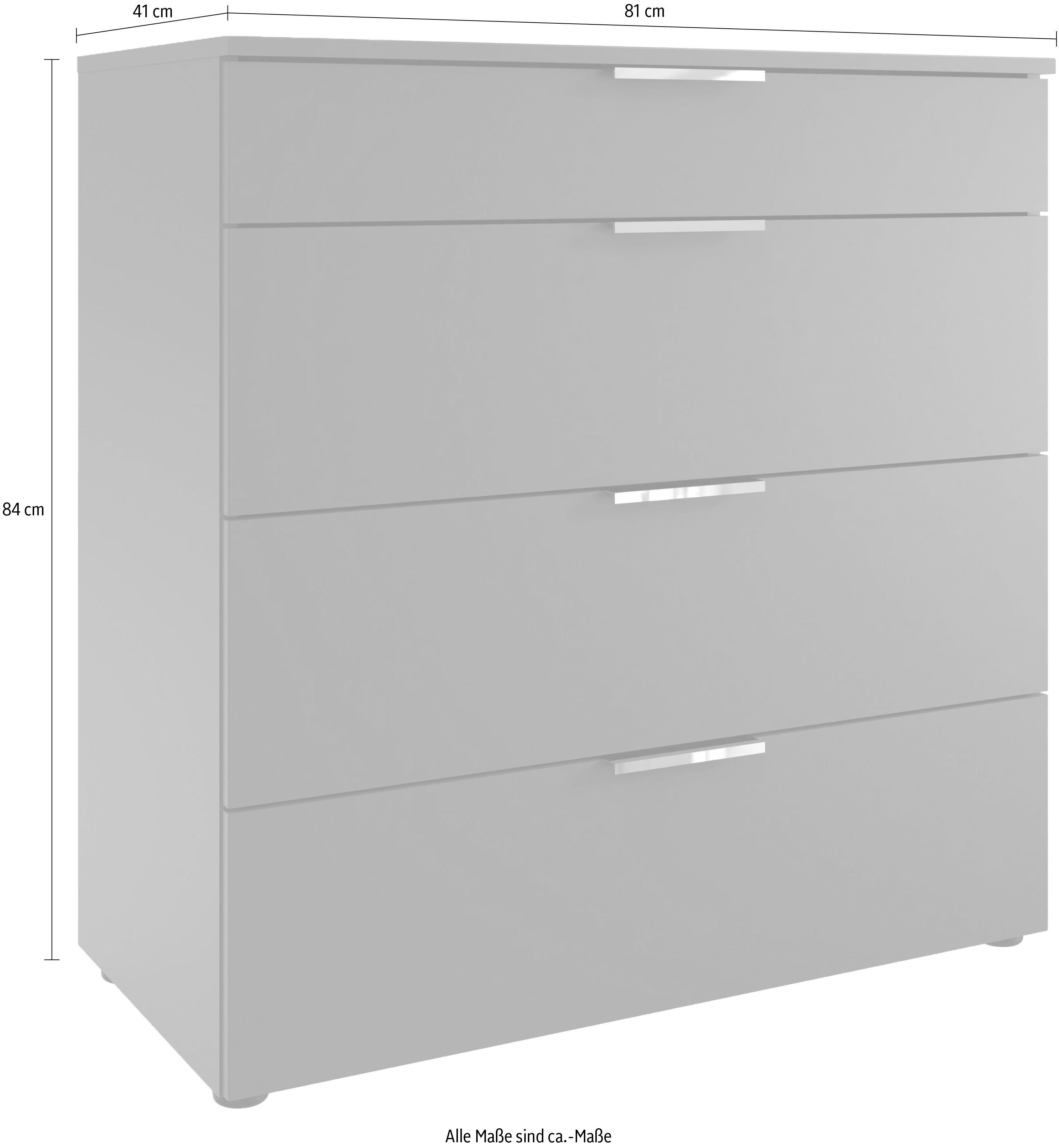 Wimex Ladekast Level by fresh to go 4 lades met soft-close functie, 81 cm breed, 84 cm hoog