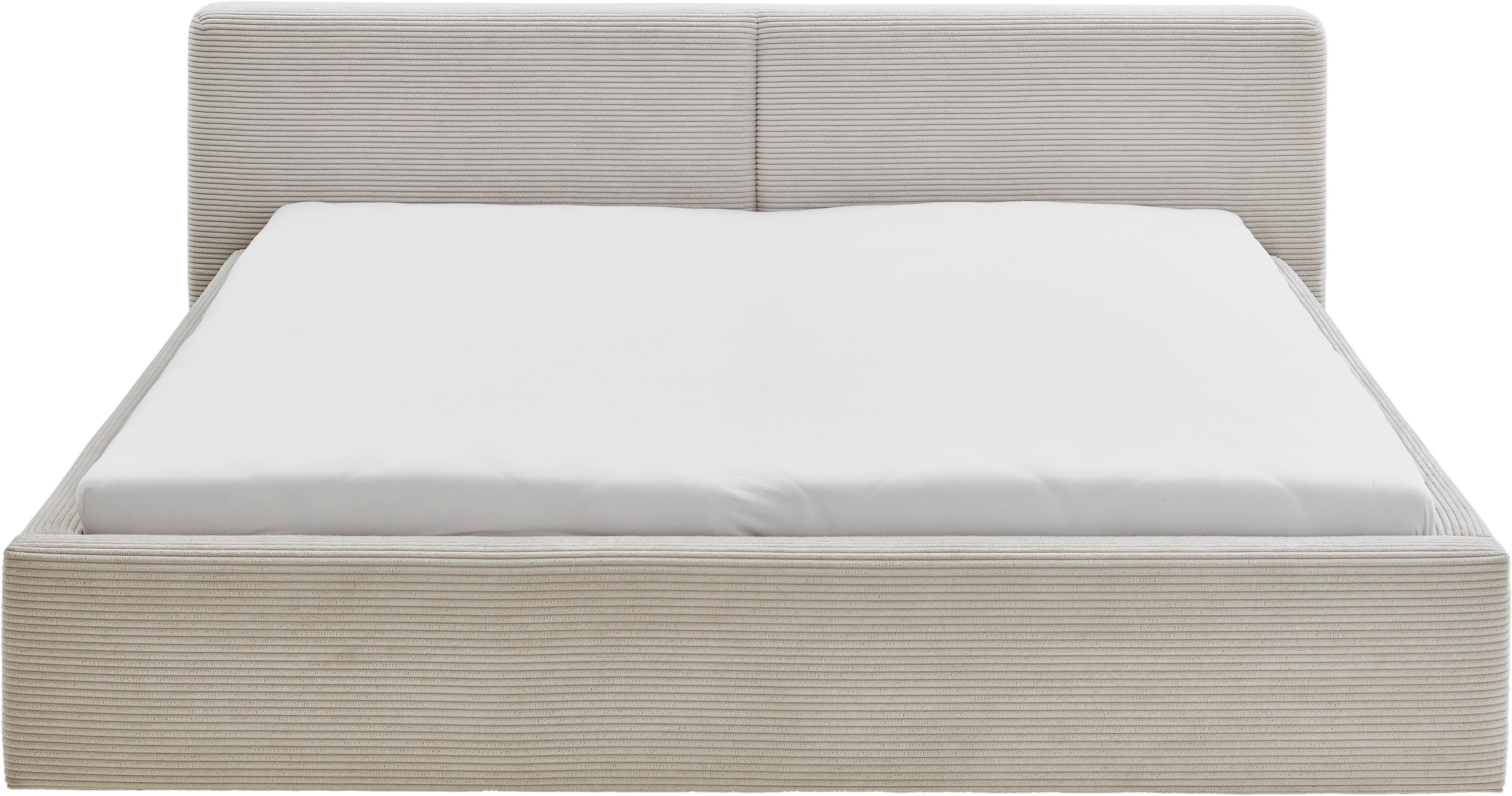 meise.möbel Gestoffeerd bed Cube optioneel met matras en bedlade
