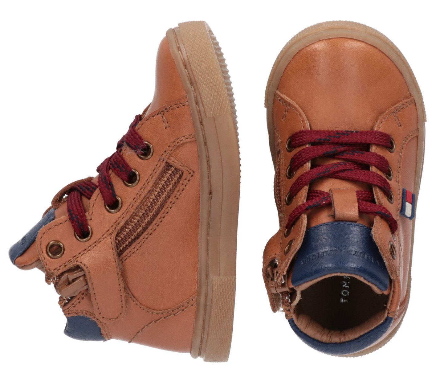 Tommy Hilfiger Sneakers , babyschoen, veterschoenen met zachte leren binnenvoering