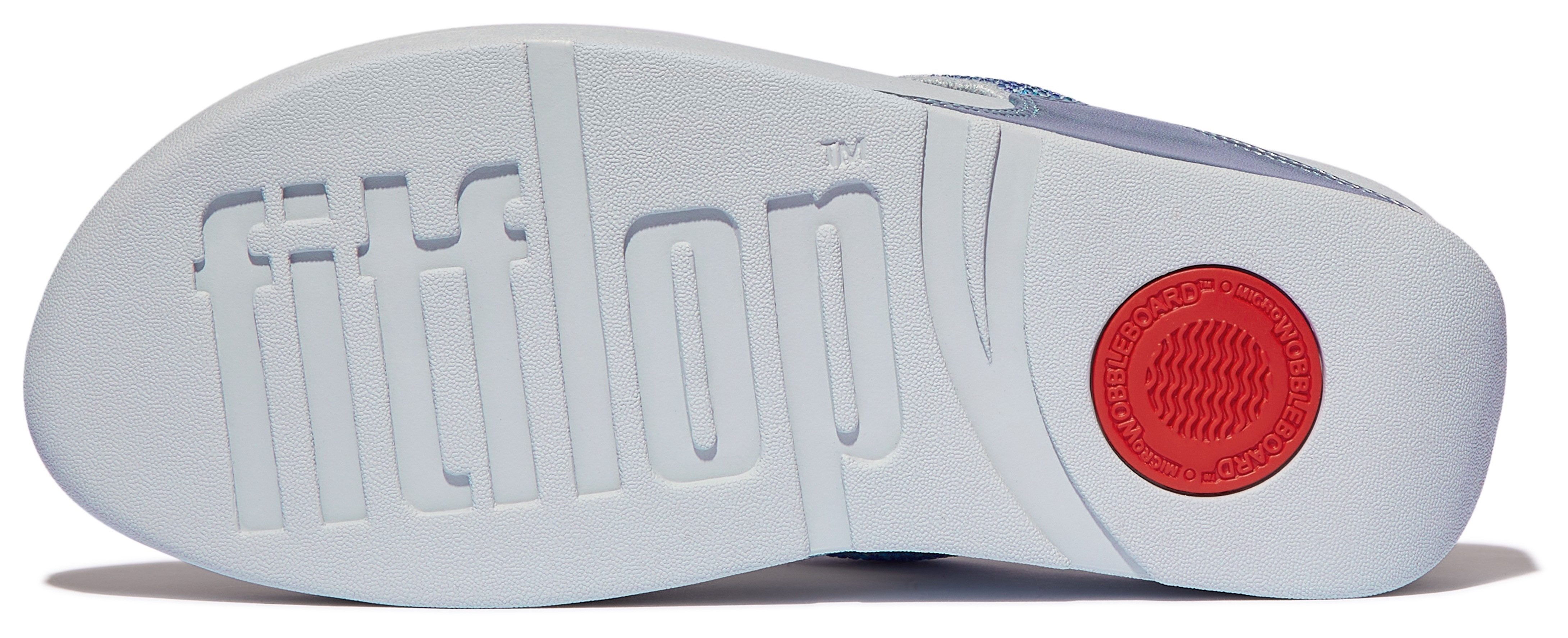 Fitflop Dianets LULU CRYSTAL EMBELLISHED TOE-POST SANDALS - HOTFIX sleehak, zomerschoen, teen-scheider met zachte teenband