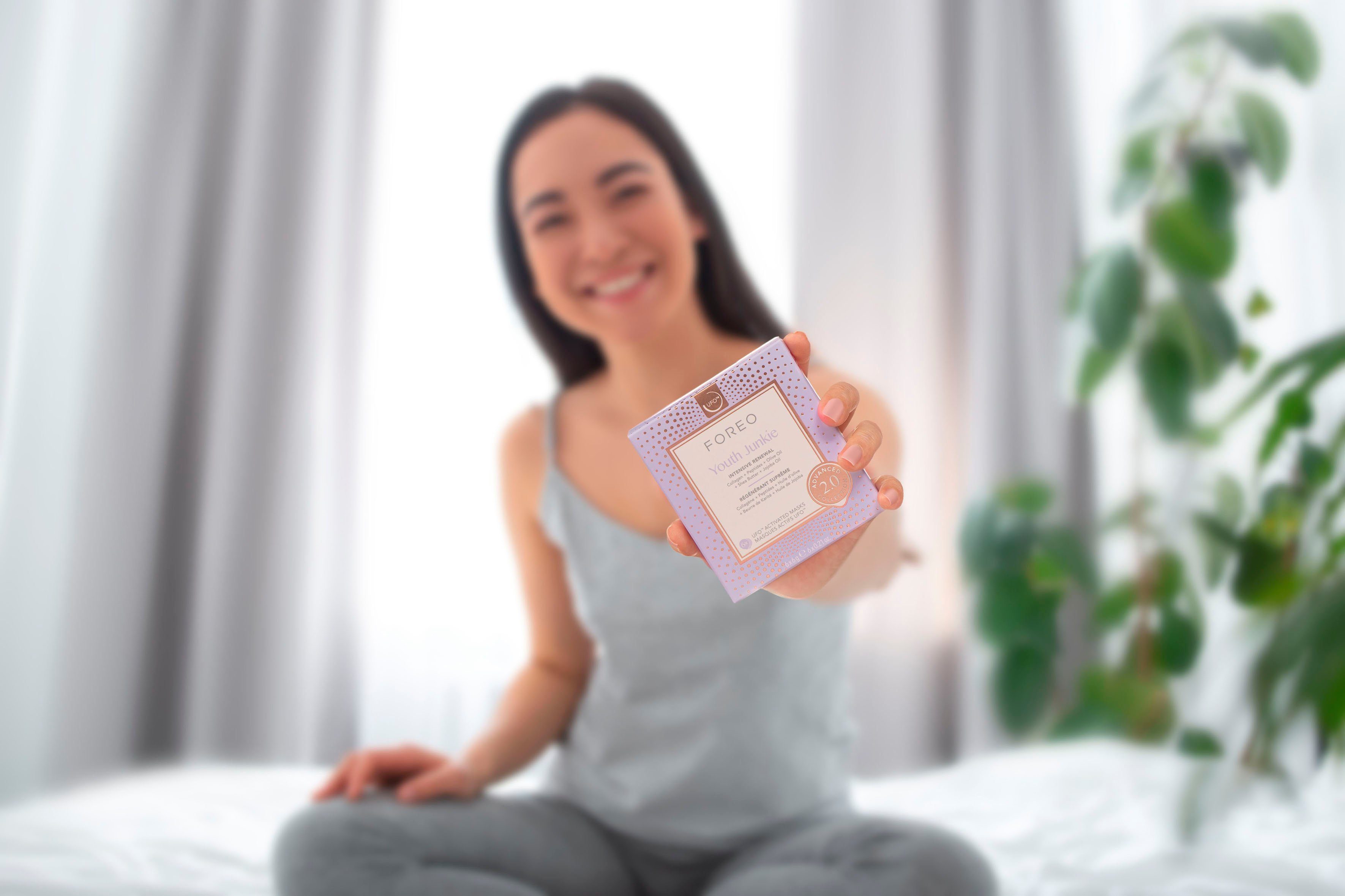 FOREO Gezichtsmasker UFO™ Mask Youth Junkie 2.0 compatibel met ufo™ & ufo™ mini (set, 6-delig)