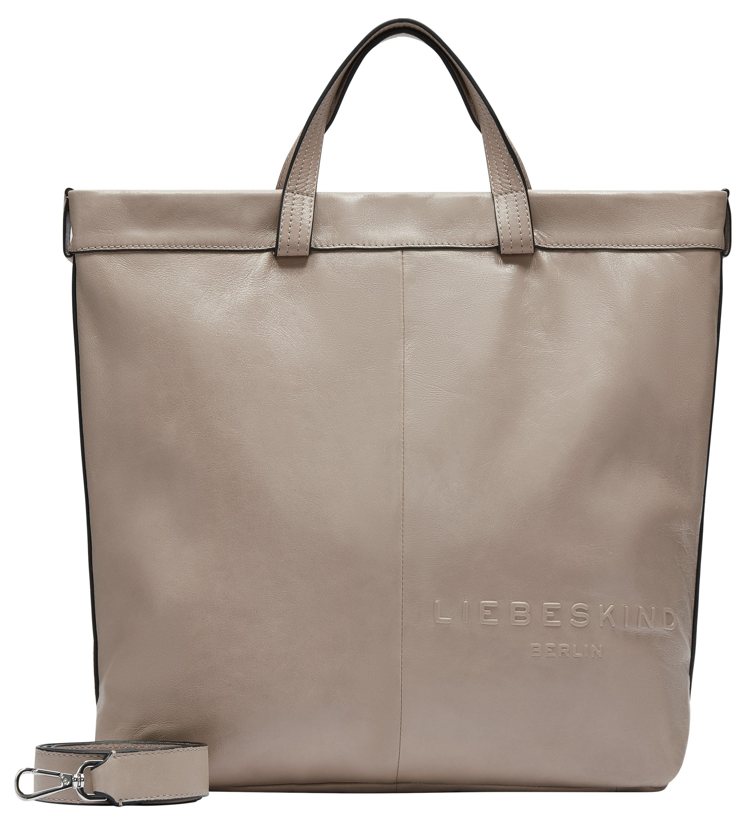 Liebeskind berlin Tote bag van puur leer met labeldetail model 'Elvira'