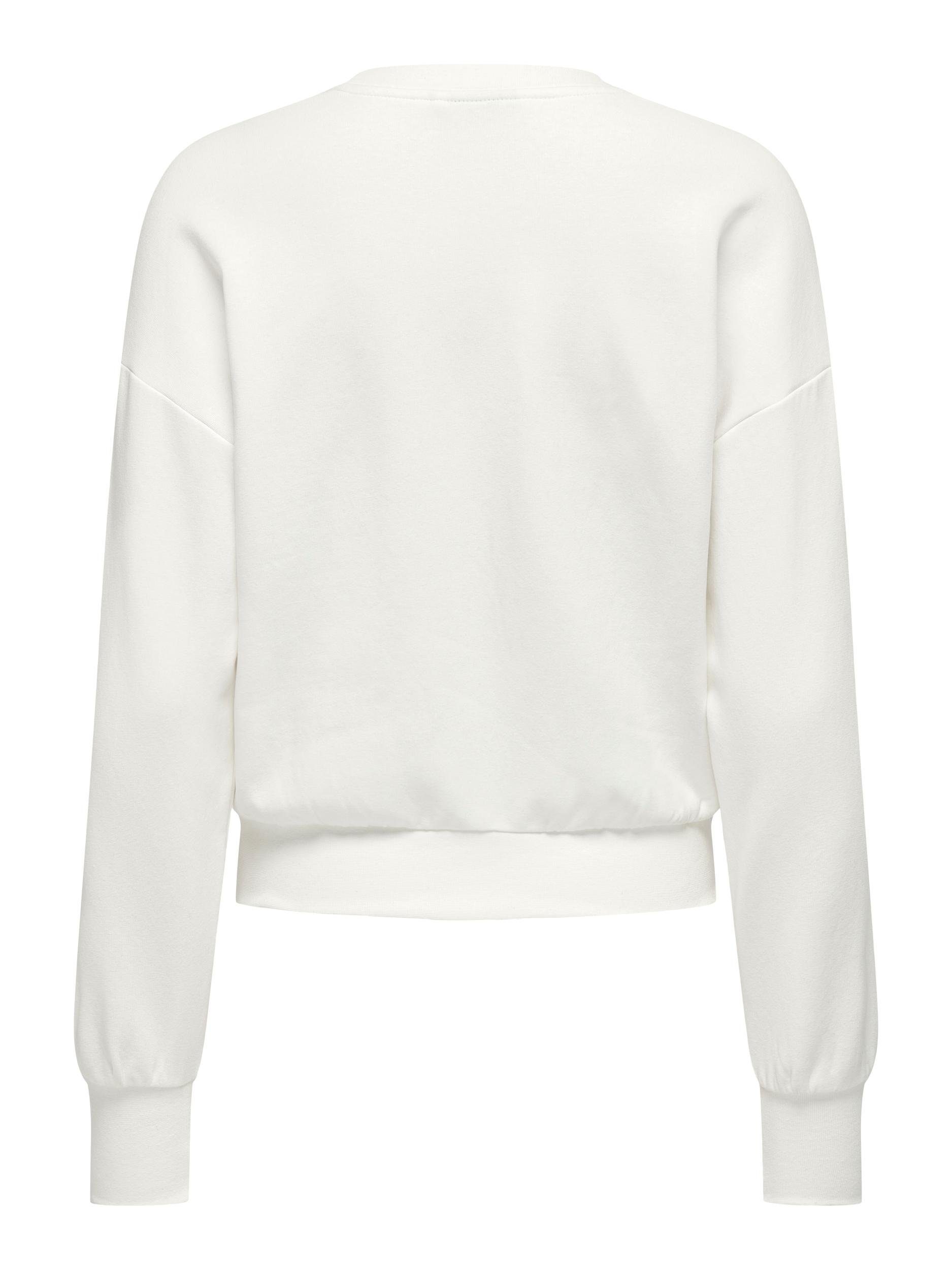 Only Sweater ONLKINJA L S LIPSTICK O-NECK BOX SWT