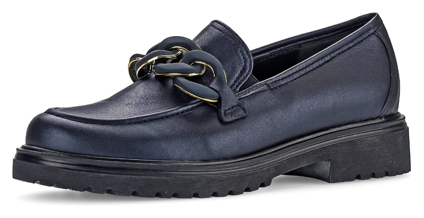 Gabor Loafers Davos , businessmode, slipper, instapschoen, lage schoen, breedte h (zeer breed) dames loafers maat 37 blauw