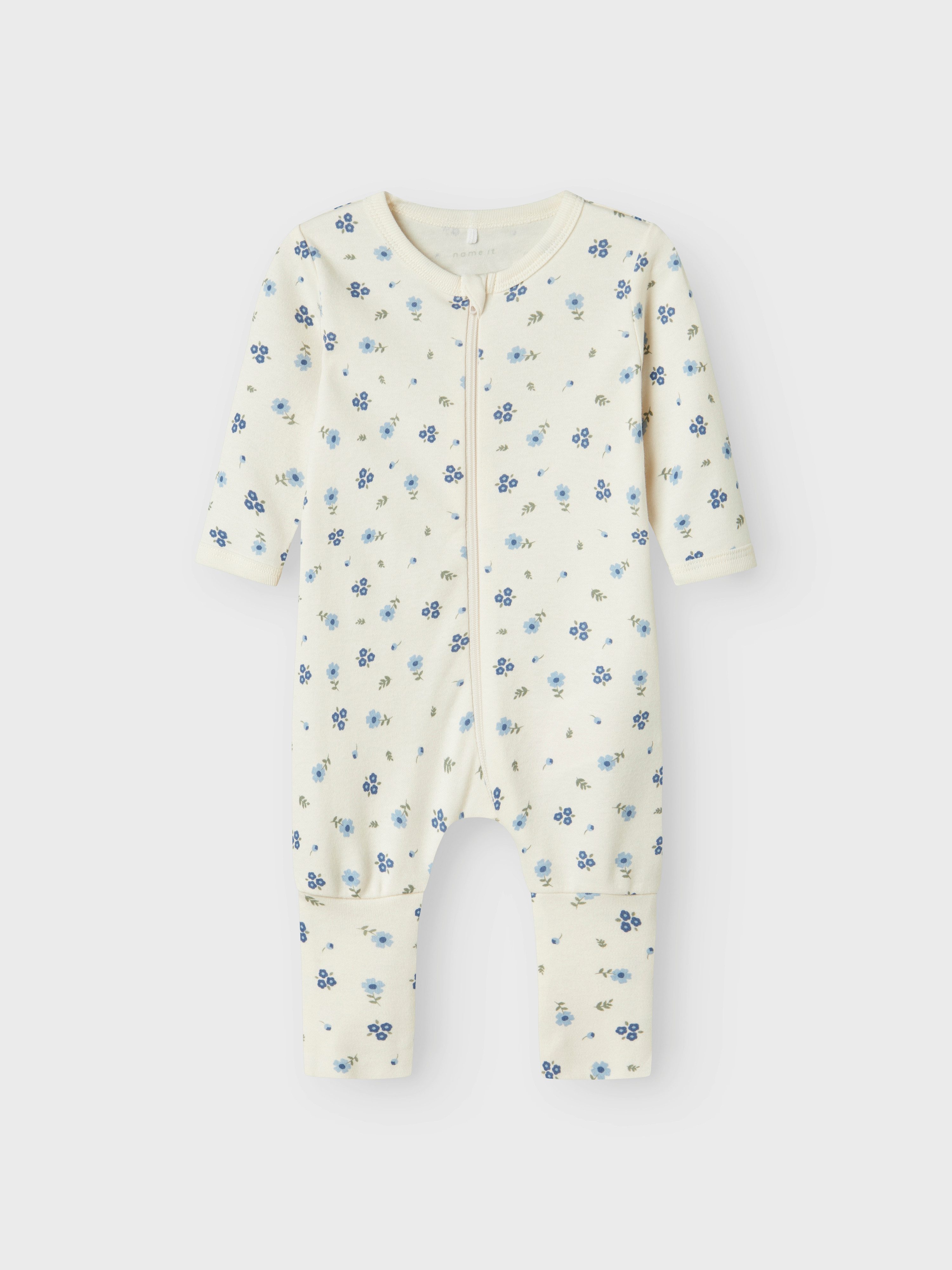 Name It Pyjama NBFNIGHTSUIT 2P ZIP FF JET FLOWER NOOS (set, 2-delig)