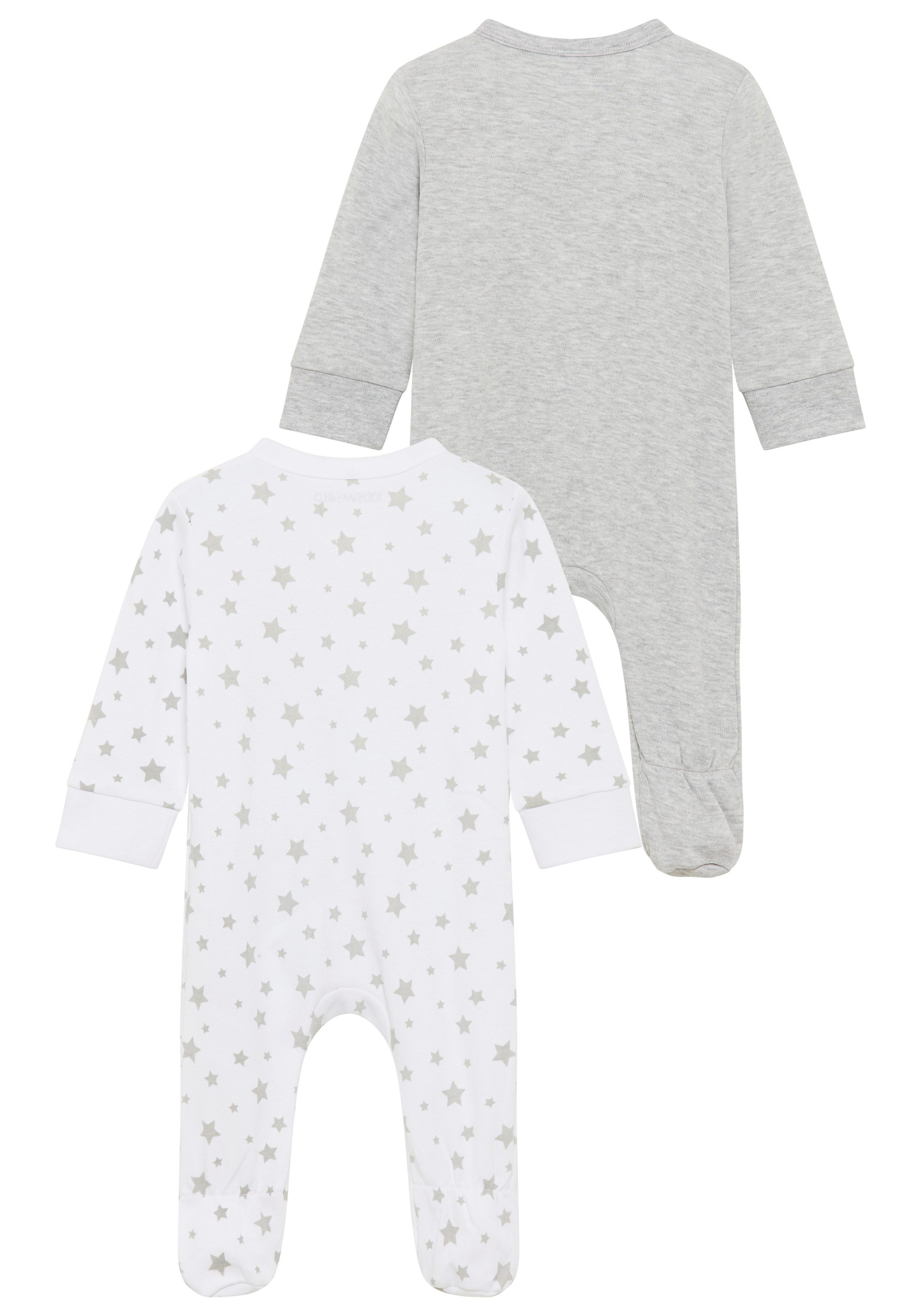 KIDSWORLD Slaaponesie 2-delige slaapoveralls: I love Mummy / I love Daddy (2-delig, Set van 2)