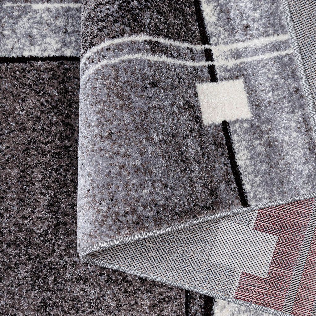 my home Vloerkleed Deblin zachte pool, kortpolig, ruitontwerp, modern, geometrisch patroon