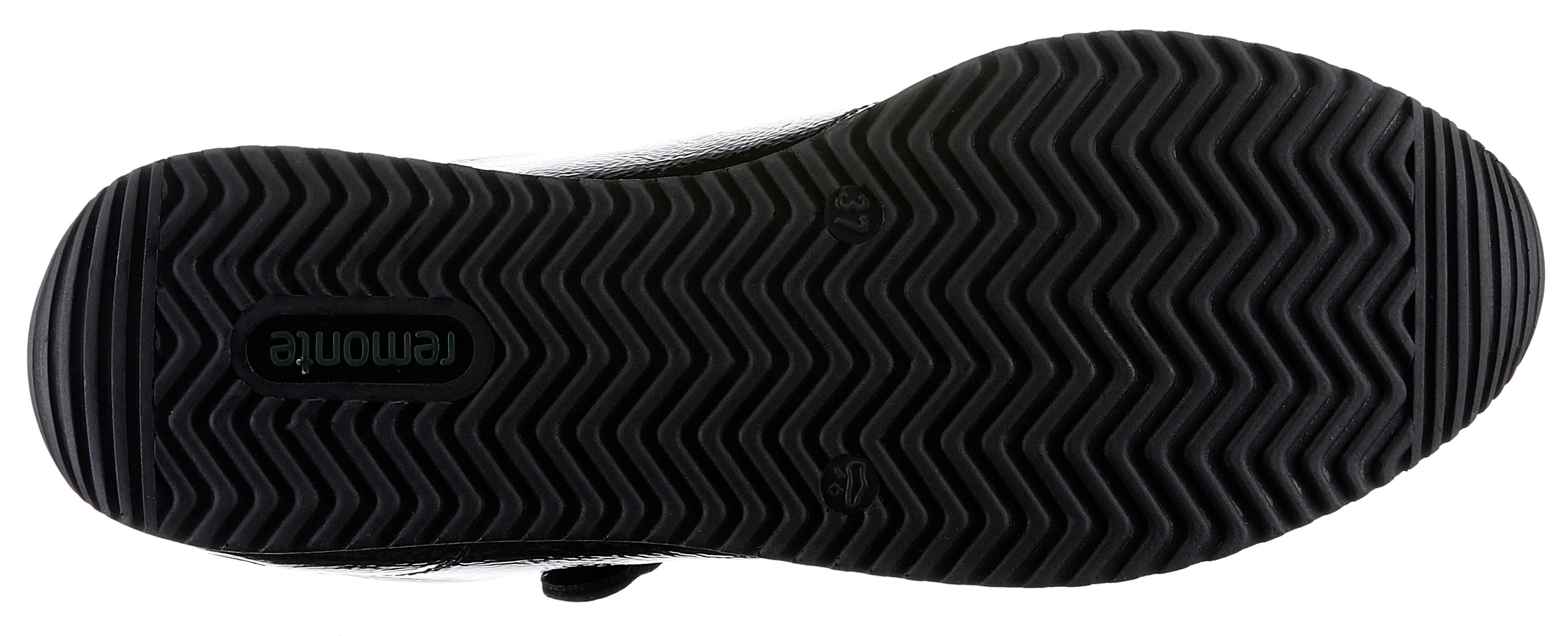 Remonte Sneakers met sleehak , vrijetijdsschoen, lage schoen, veterschoen in smalle vorm