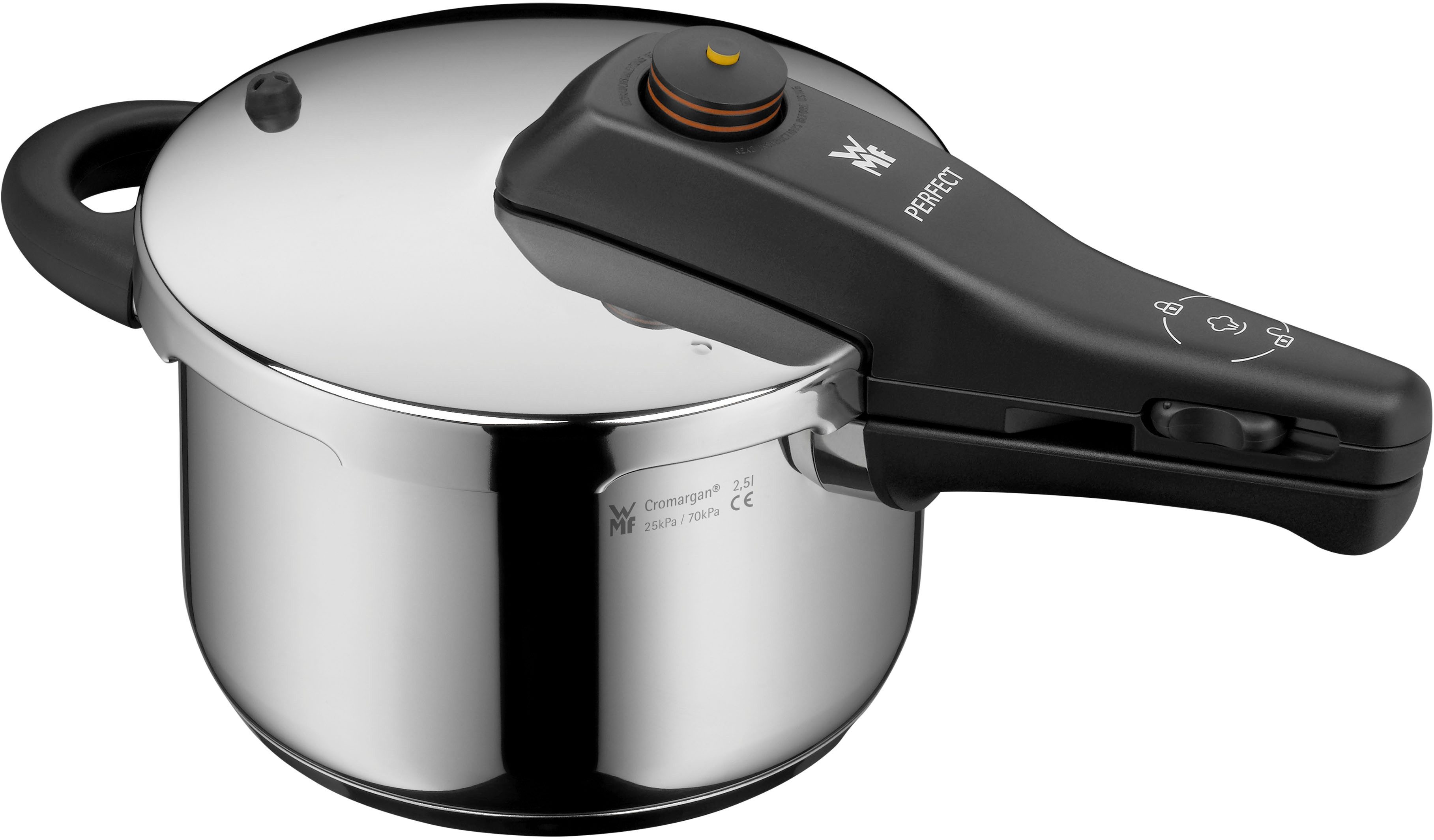 WMF Snelkookpan Perfect snelkookpan Kookindicator, veiligheidssysteem, eenvoudige reiniging