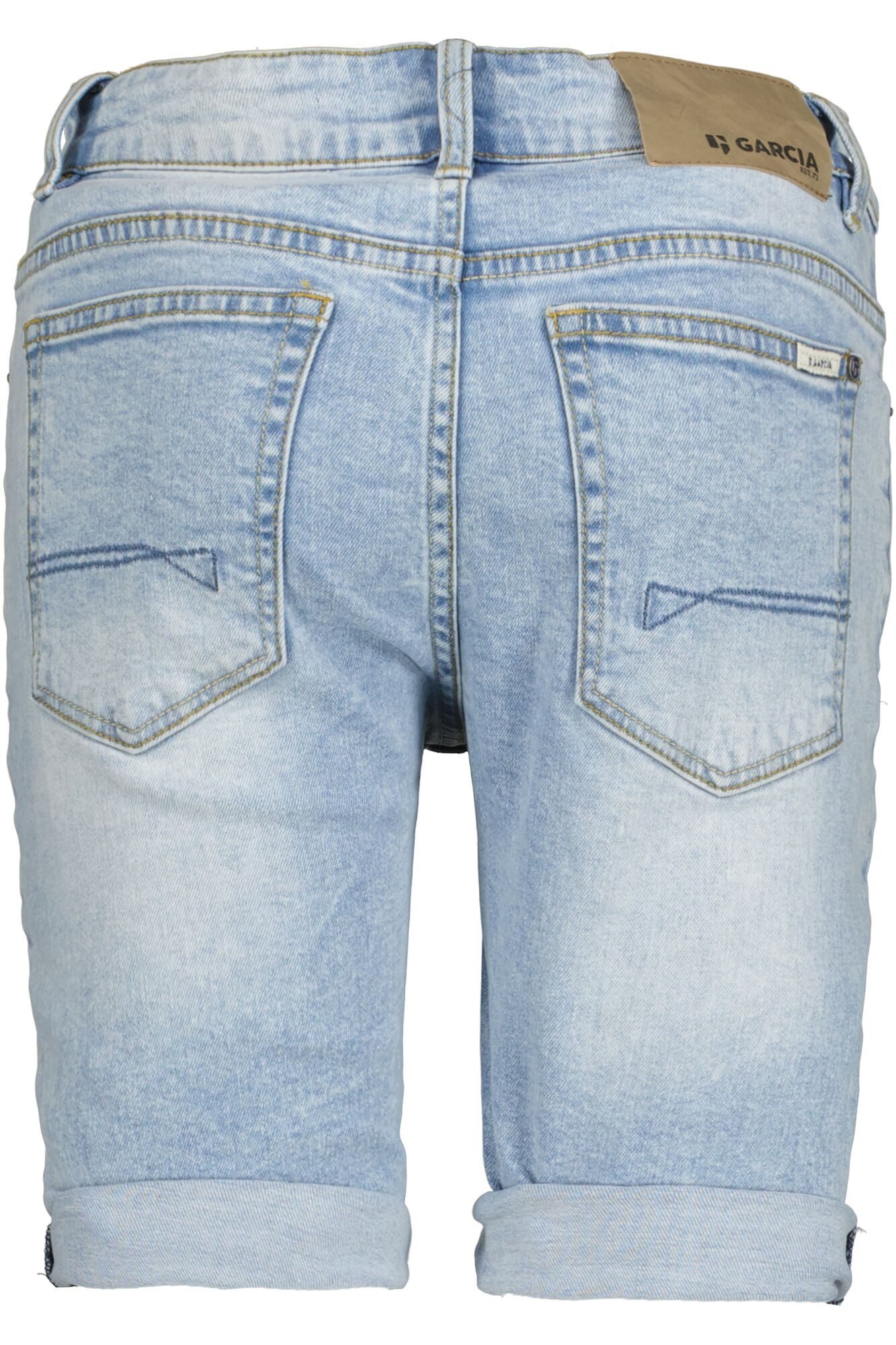 Garcia Jeansshort TAVIO met used-effecten