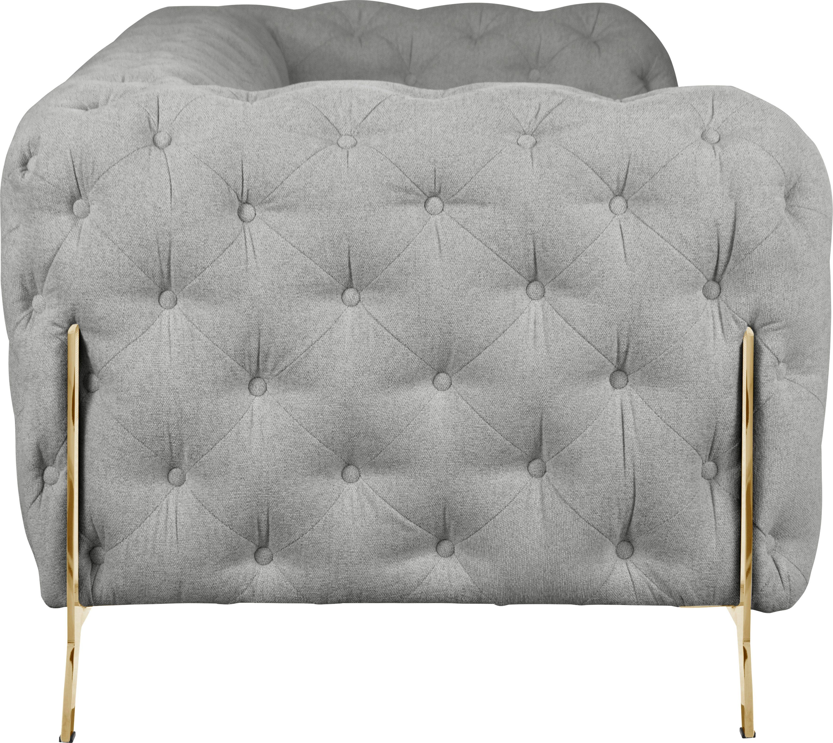 Leonique Chesterfield-bank Amaury luxueuze capitonnage, moderne chesterfield look, kleur van de poten ter keuze