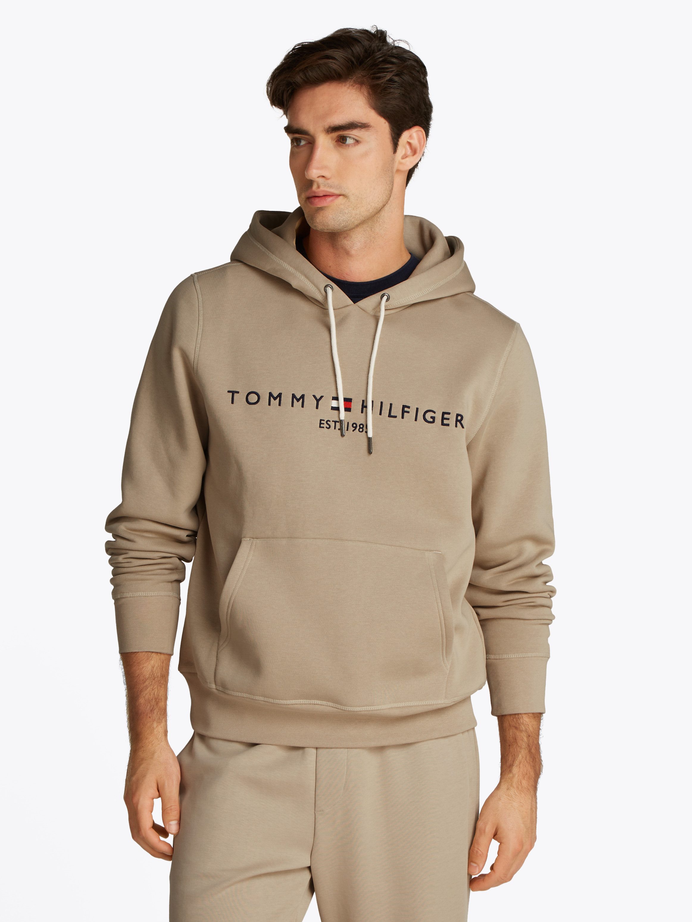 Tommy Hilfiger Hoodie TOMMY LOGO HOODY met capuchon en kangoeroezak