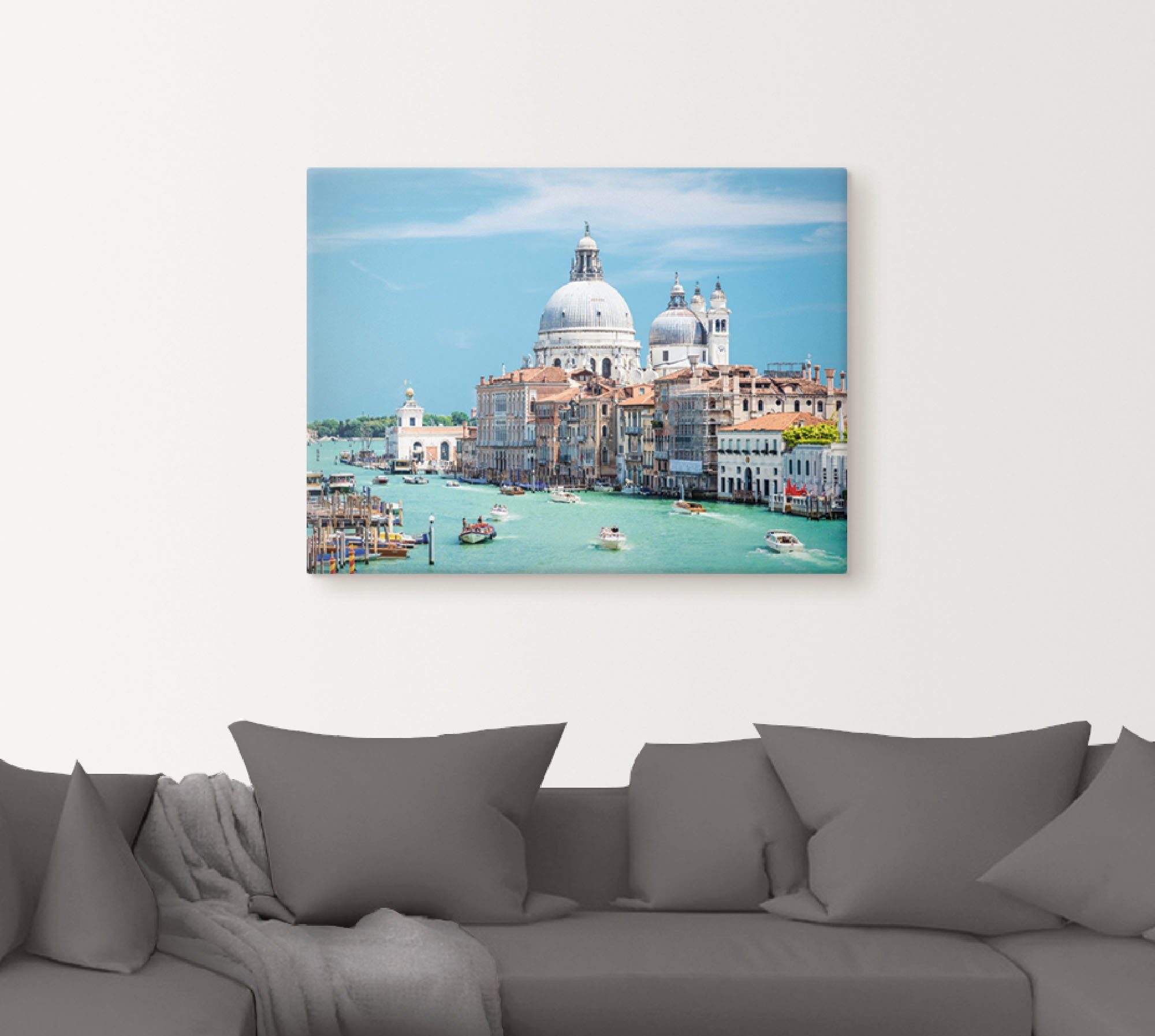 Artland Artprint op linnen Venetië gespannen op een spieraam