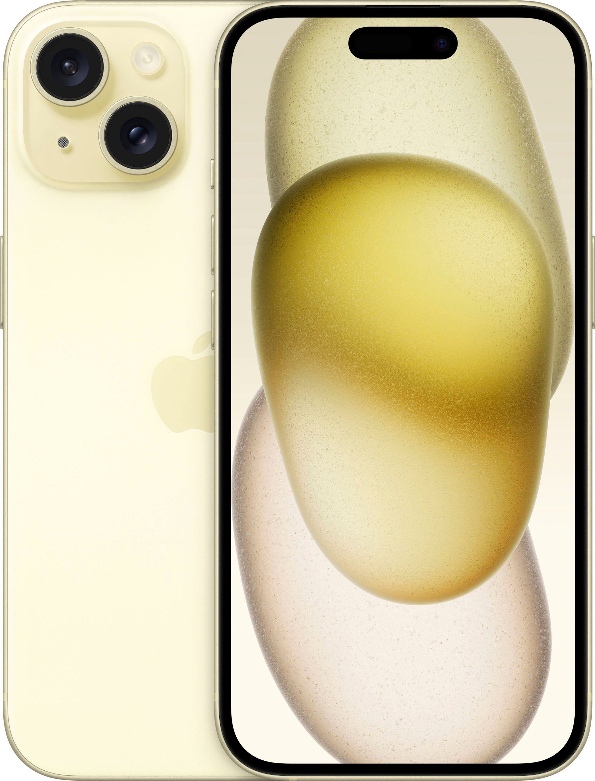 apple smartphone iphone 15 128gb, 128 gb geel
