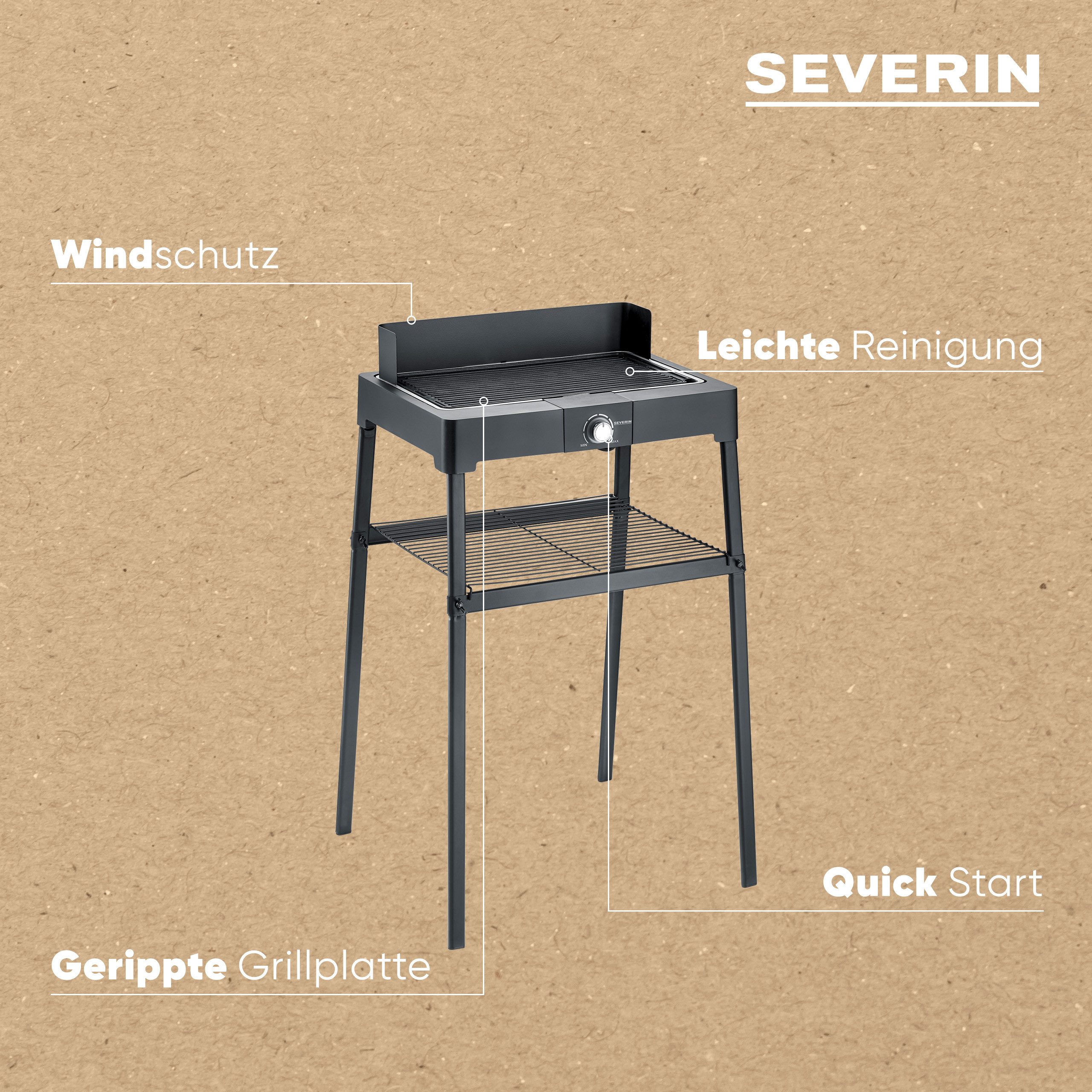 Severin Staande barbecue PG 8568