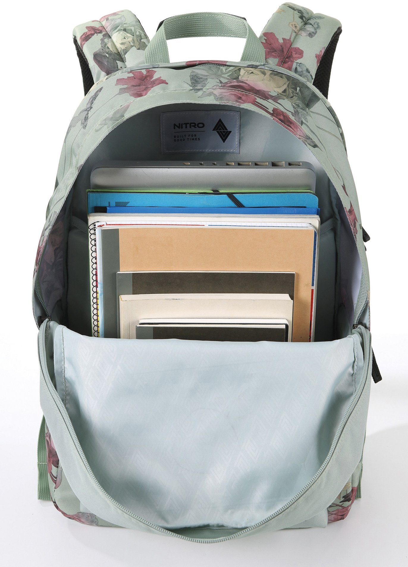 NITRO Vrijetijdsrugzak Urban Plus Daypack, streetpack in retro-stijl, alledaagse rugzak, schoolrugzak