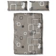 my home overtrekset quadro linonkwaliteit, design vierkanten (2-delig) grijs