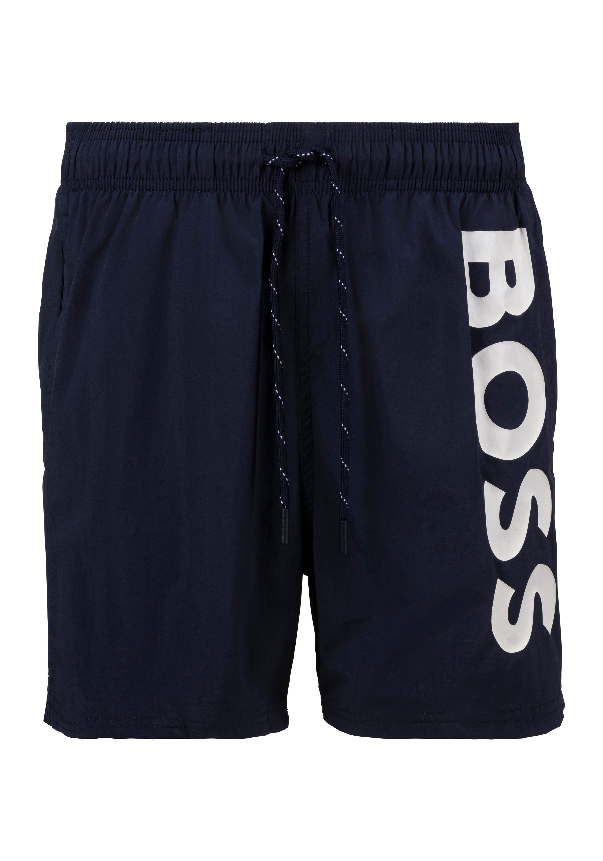 BOSS Zwemshort Octopus Met BOSS logotekst, elastische tailleband met koord