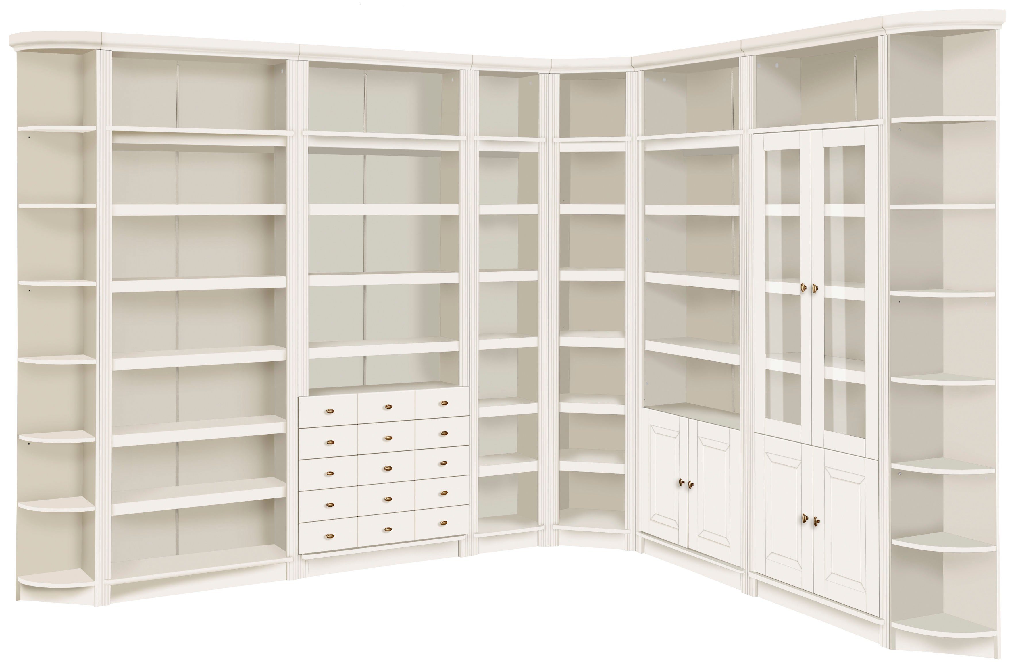 Home affaire Boekenkast Soeren van massief grenen, hoogte 220 cm, met 2 houten deuren, veel bergruimte