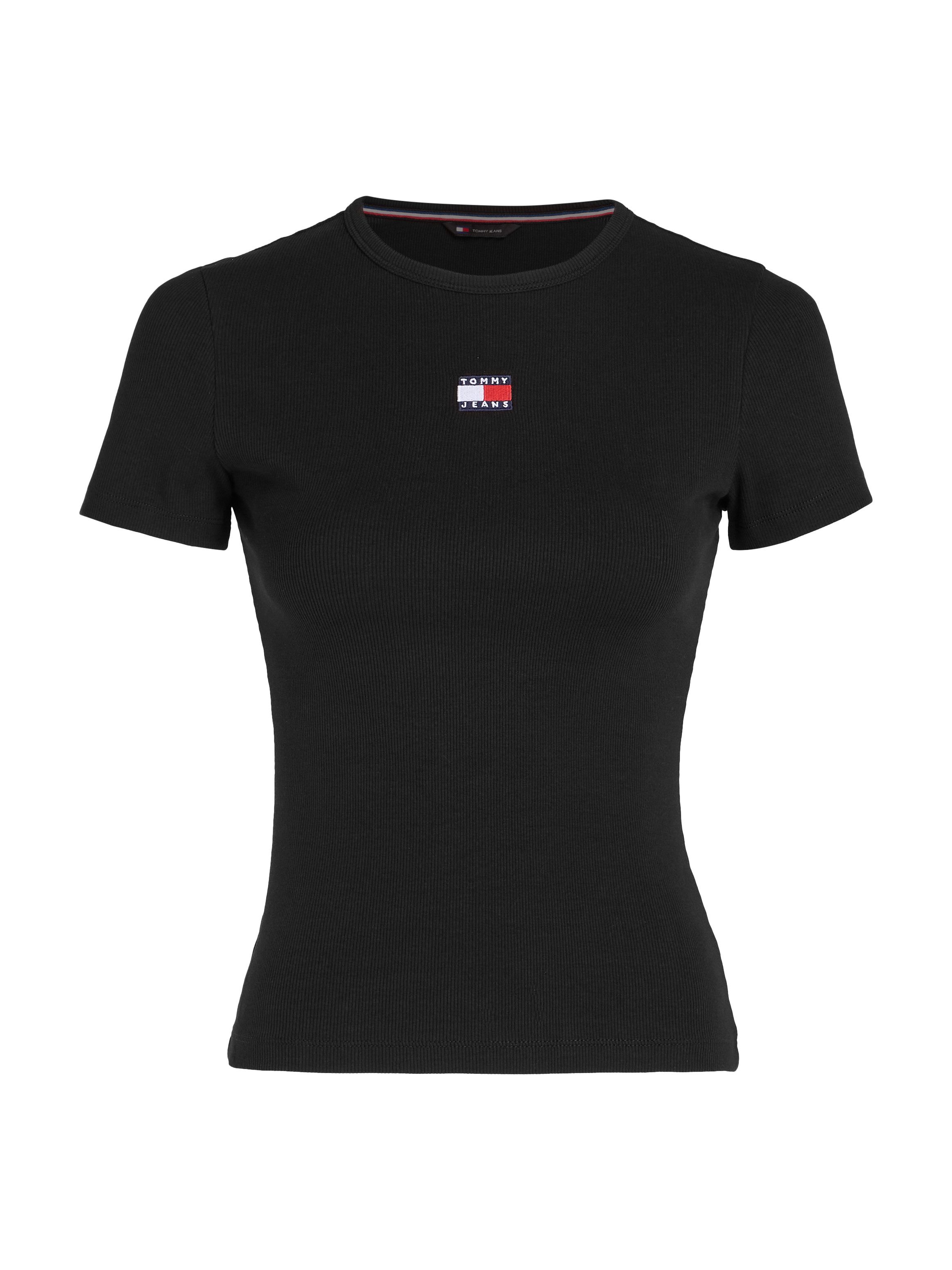 TOMMY JEANS Shirt met korte mouwen TJW SLIM BADGE RIB TEE