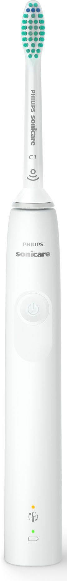 Philips Sonicare Elektrische tandenborstel Series 3100 HX3675/13 Dubbelpack, met 4-kwadrantentimer en 2-minutentimer