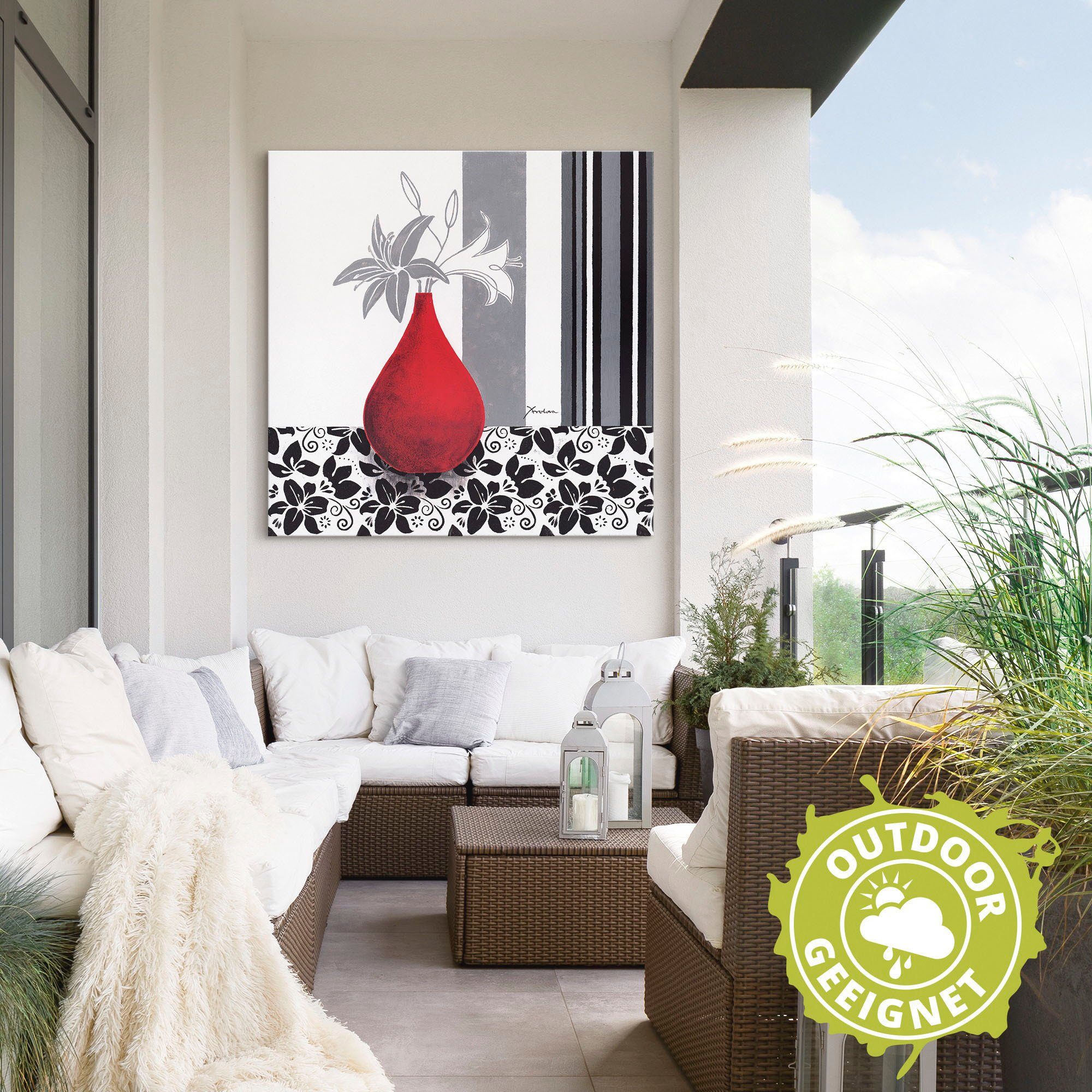 Artland Artprint Bloemmotief als artprint van aluminium, artprint voor buiten, poster in diverse formaten