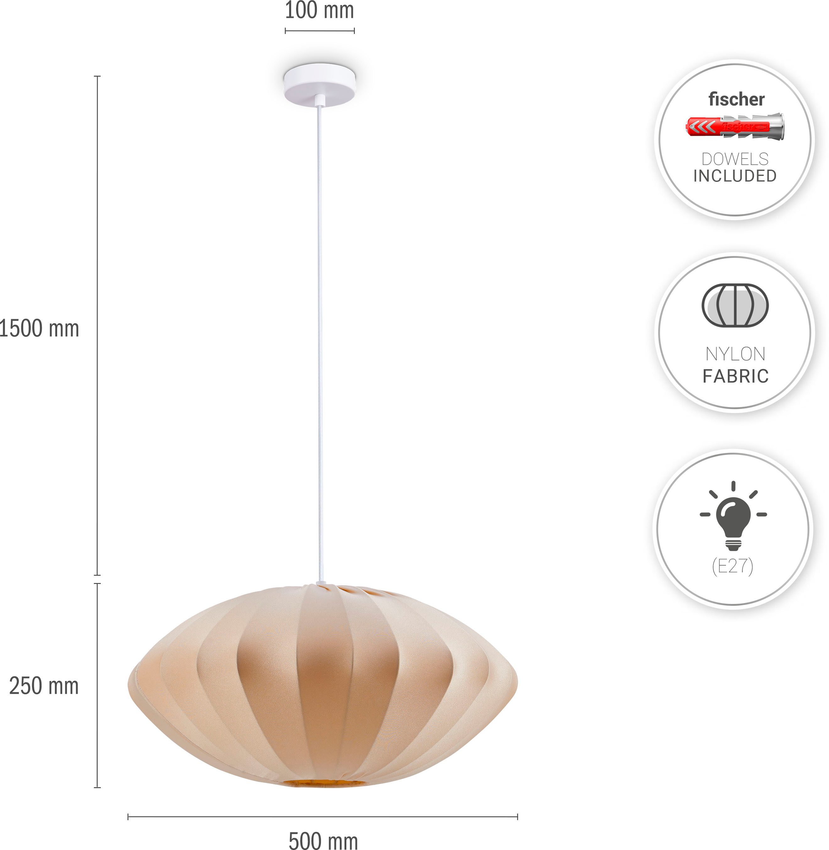 Paco Home Hanglamp HUGO PD1