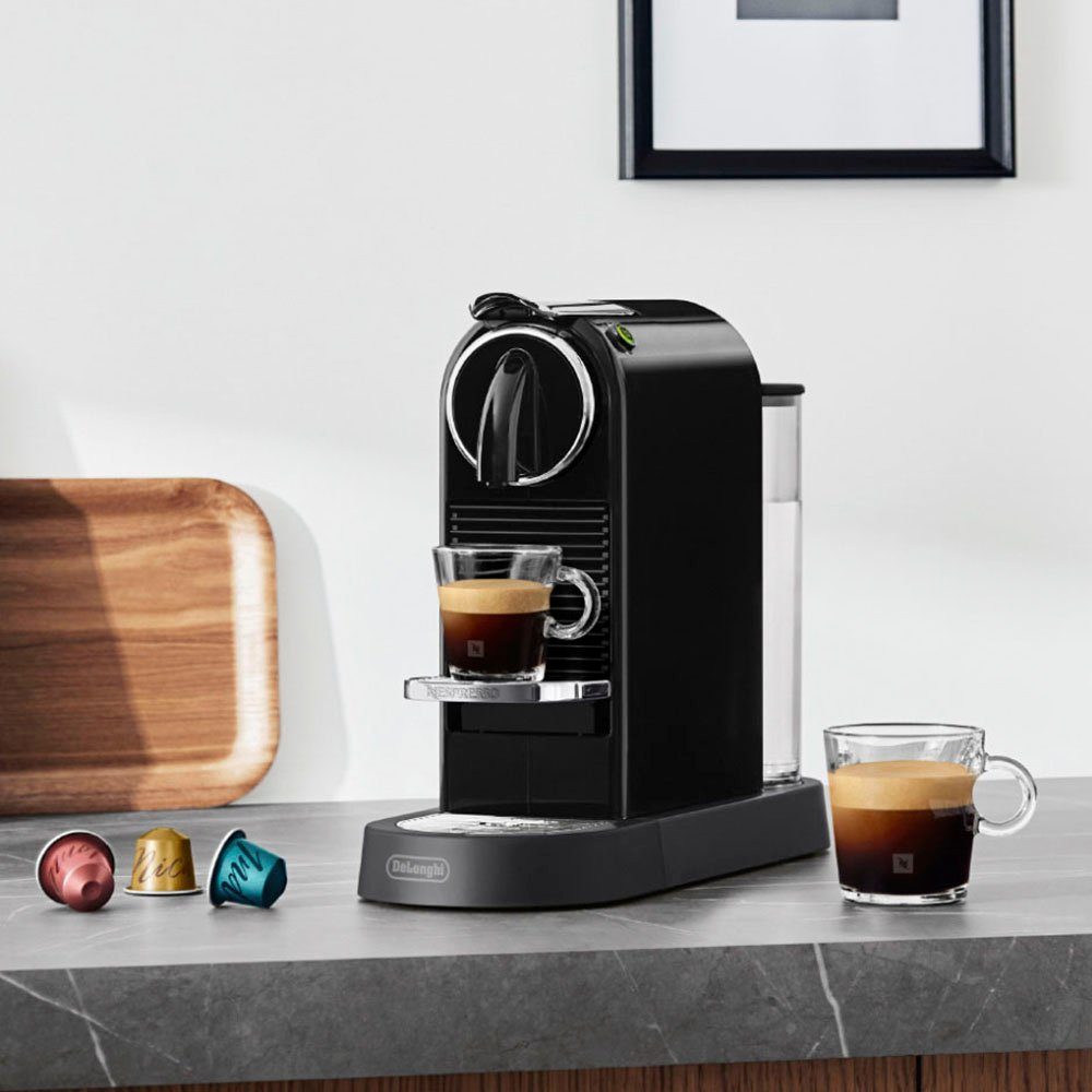 Nespresso Koffiecapsulemachine CITIZ EN 167.B van DeLonghi, Black, incl. welkomstpakket met 7 capsules