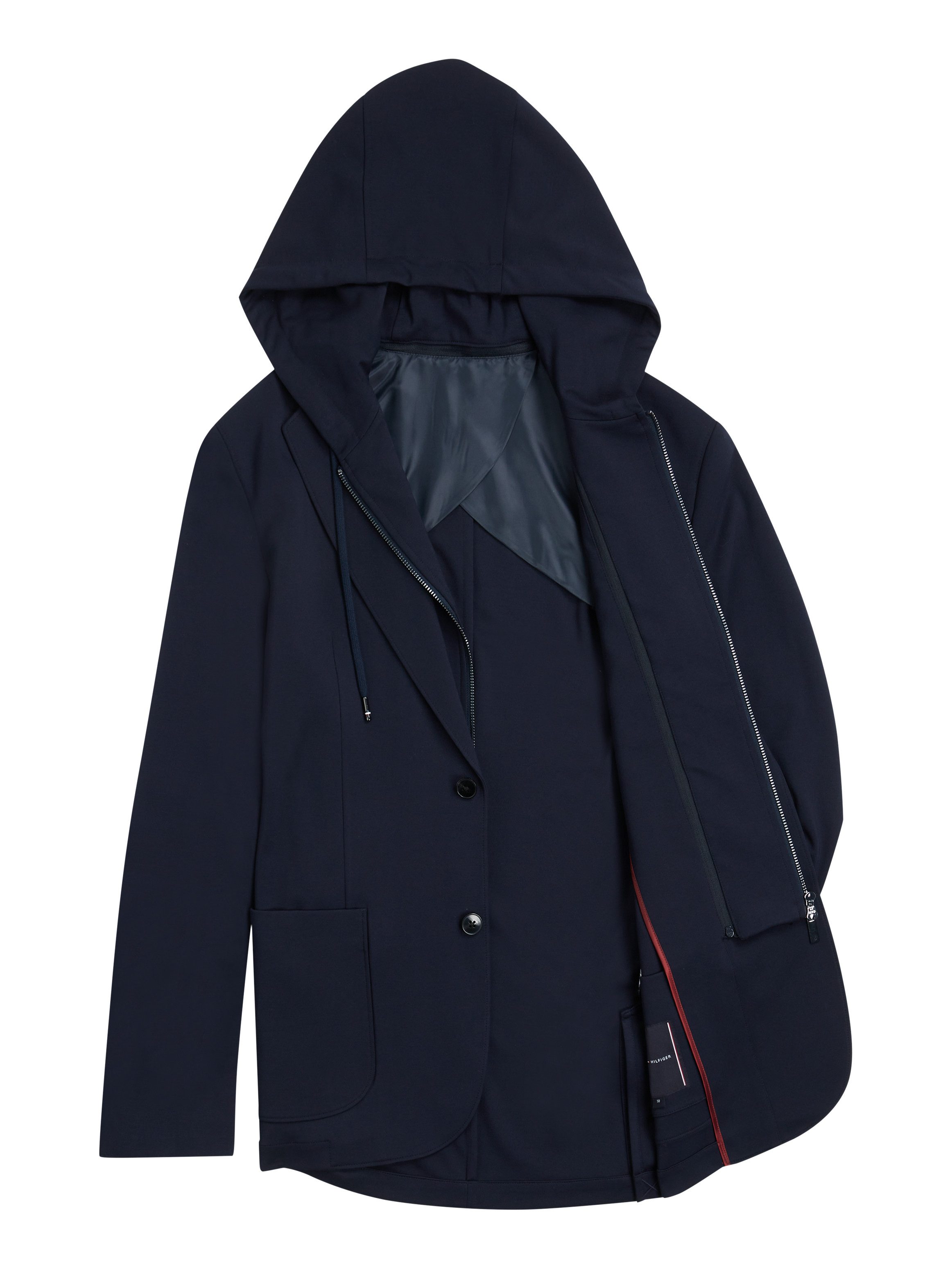 Tommy Hilfiger Colbert DC PUNTO MILANO HOOD BLAZER met uitneembare capuchon-inlay