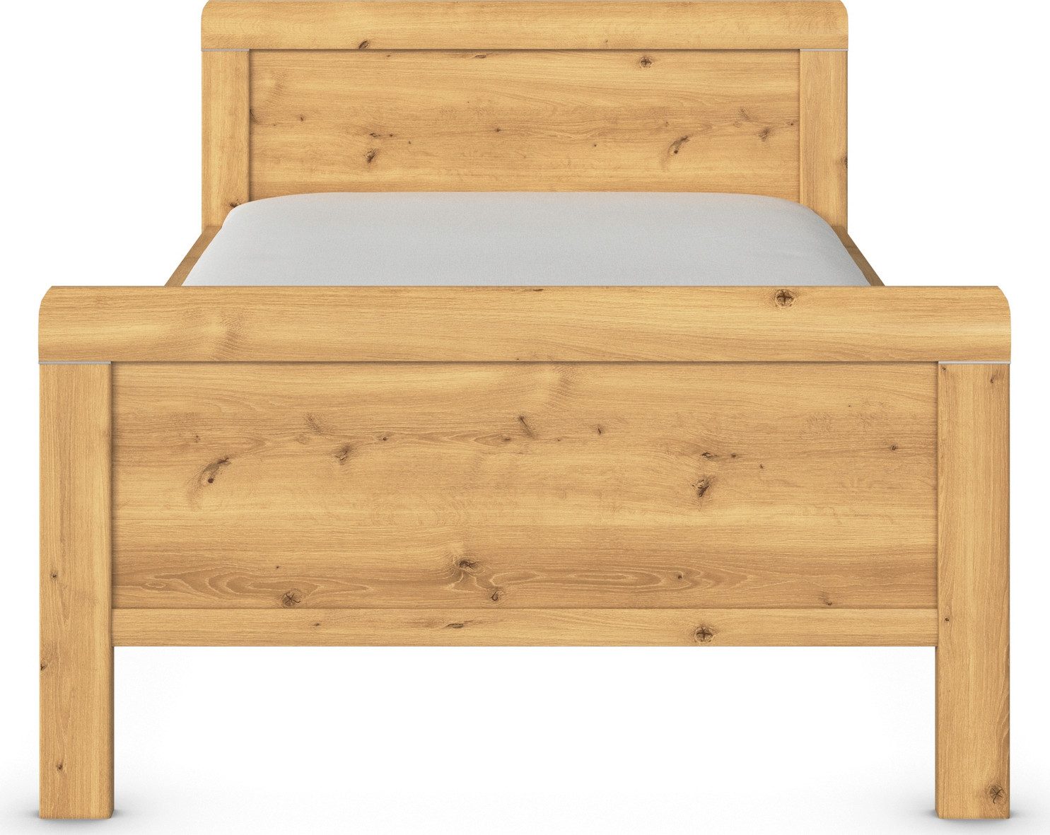 rauch Bed Eenpersoons Stollenbed EVELYN in comfortabele hoogte van houtmateriaal in elegante stijl made in germany