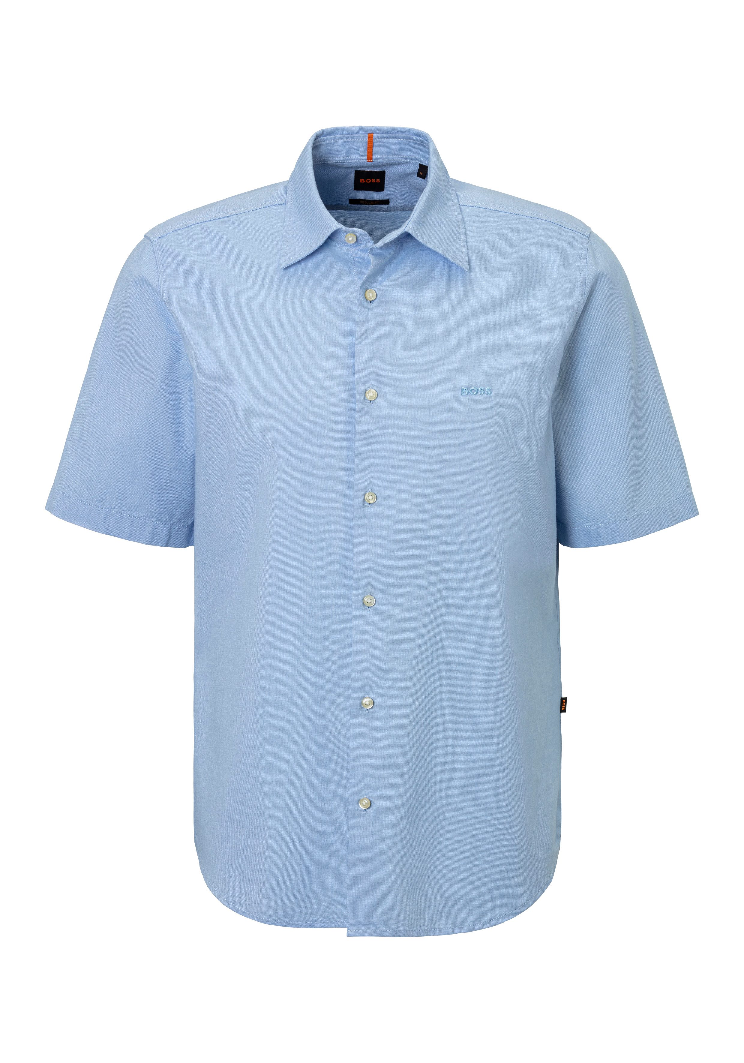 Boss Orange Overhemd met korte mouwen met tonale logo